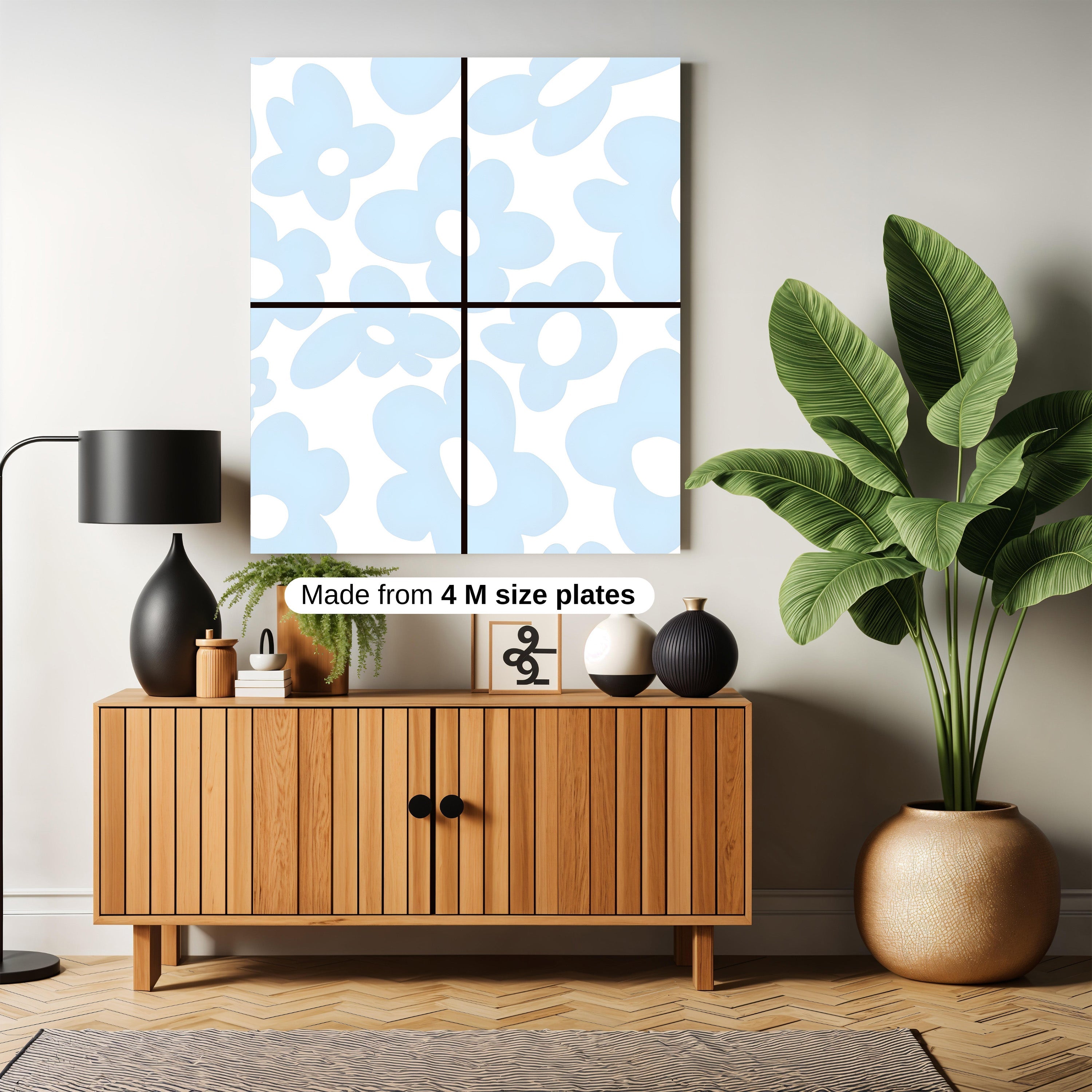 Flower wall art work