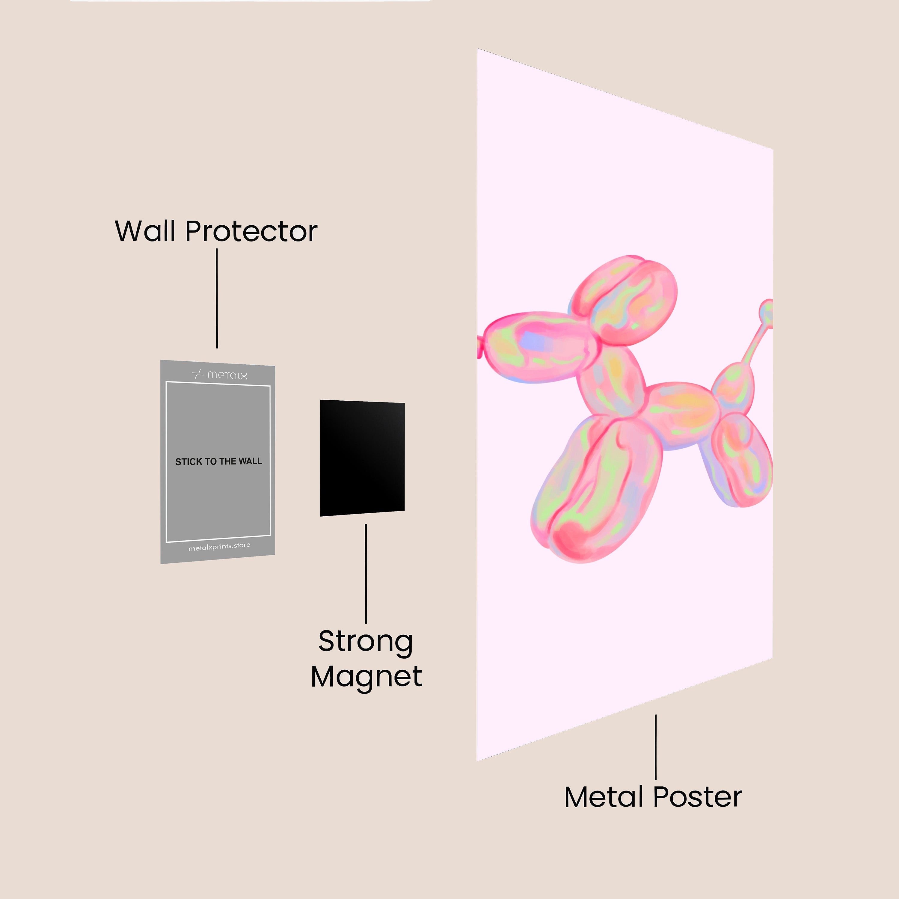 Pink Balloon Dog art work