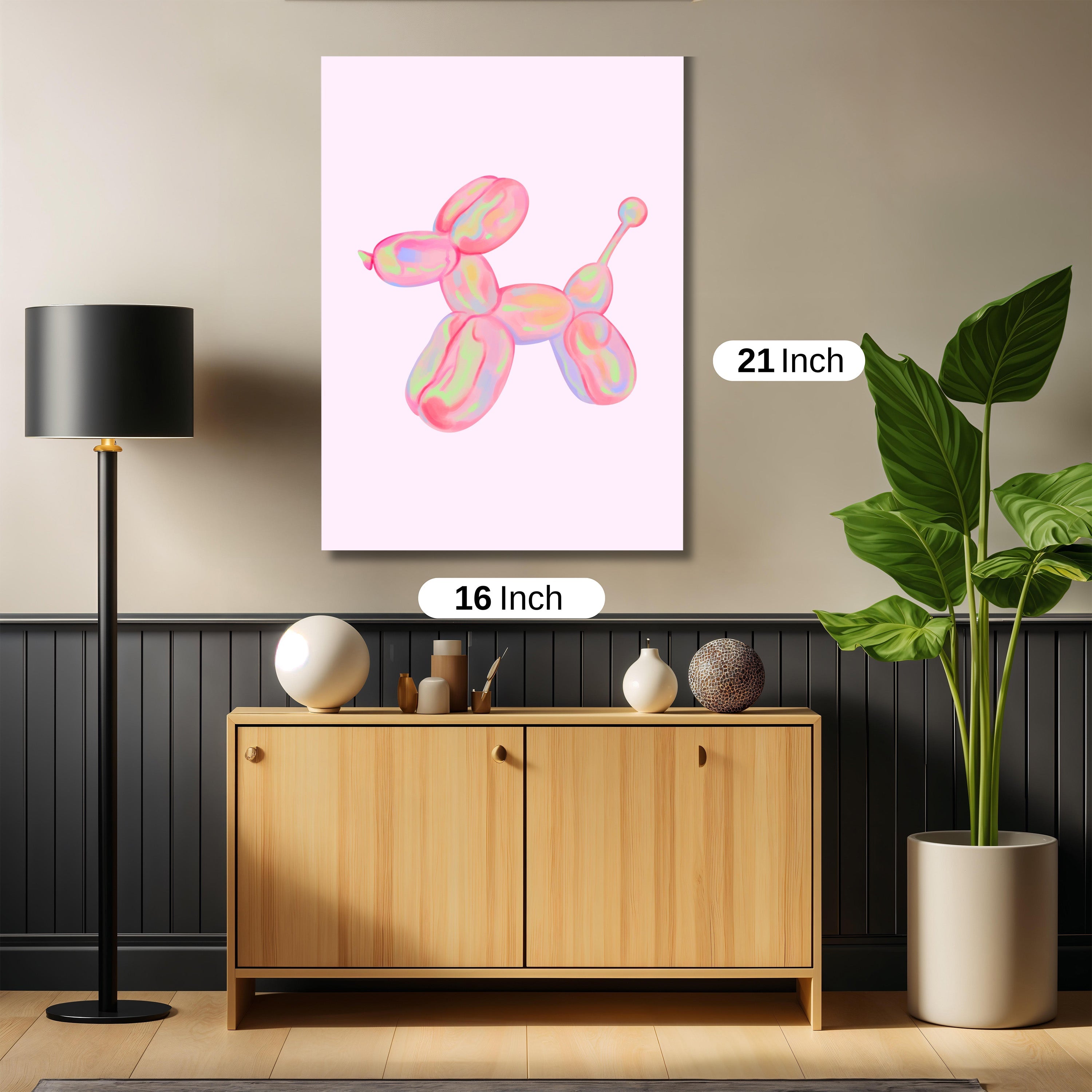 Pink Balloon Dog art work