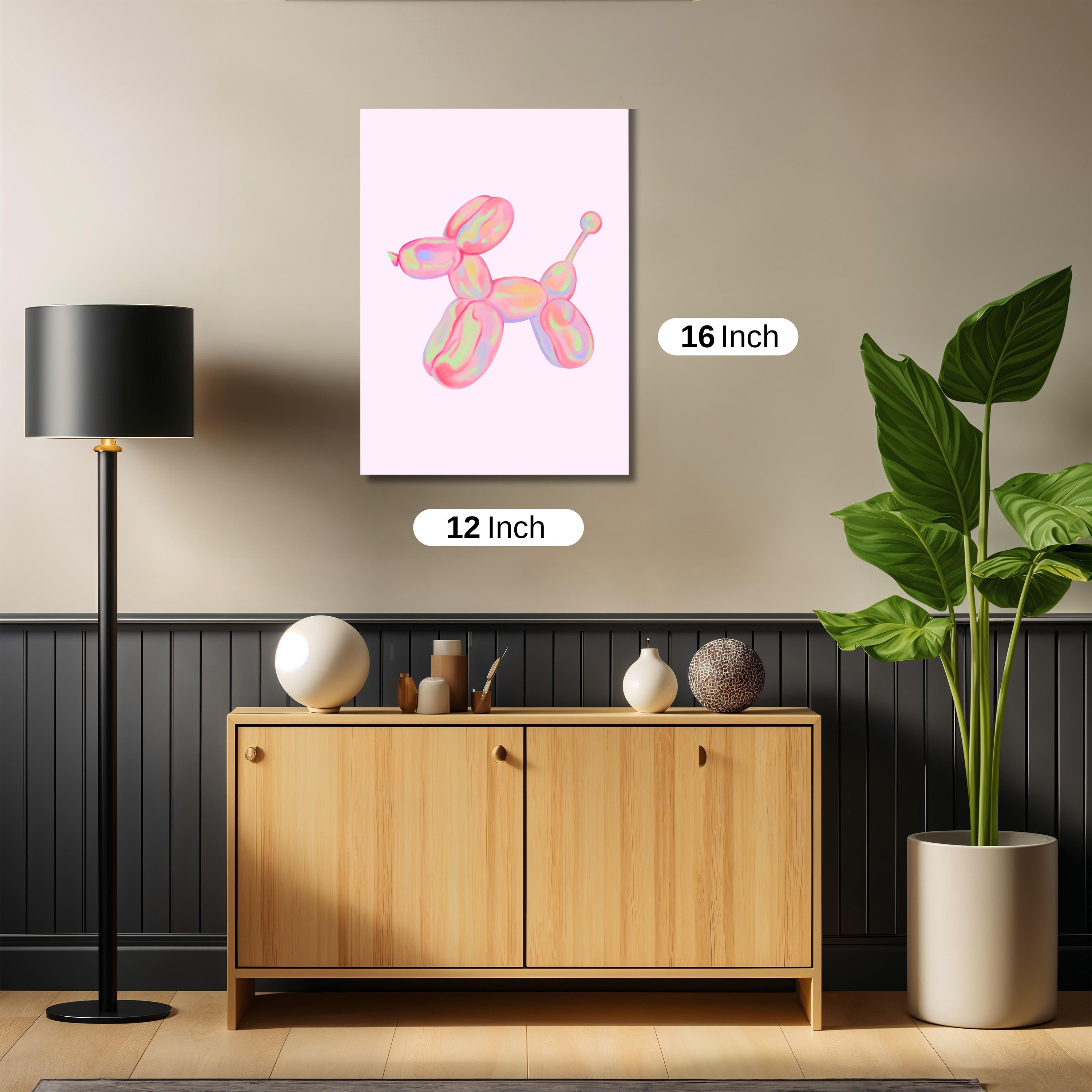 Pink Balloon Dog art work