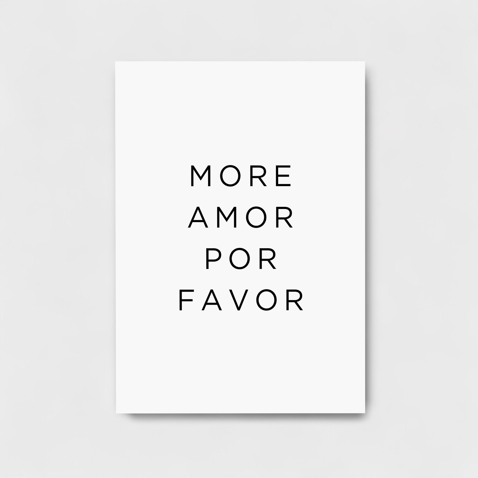 MORE AMOR POR FAVOR