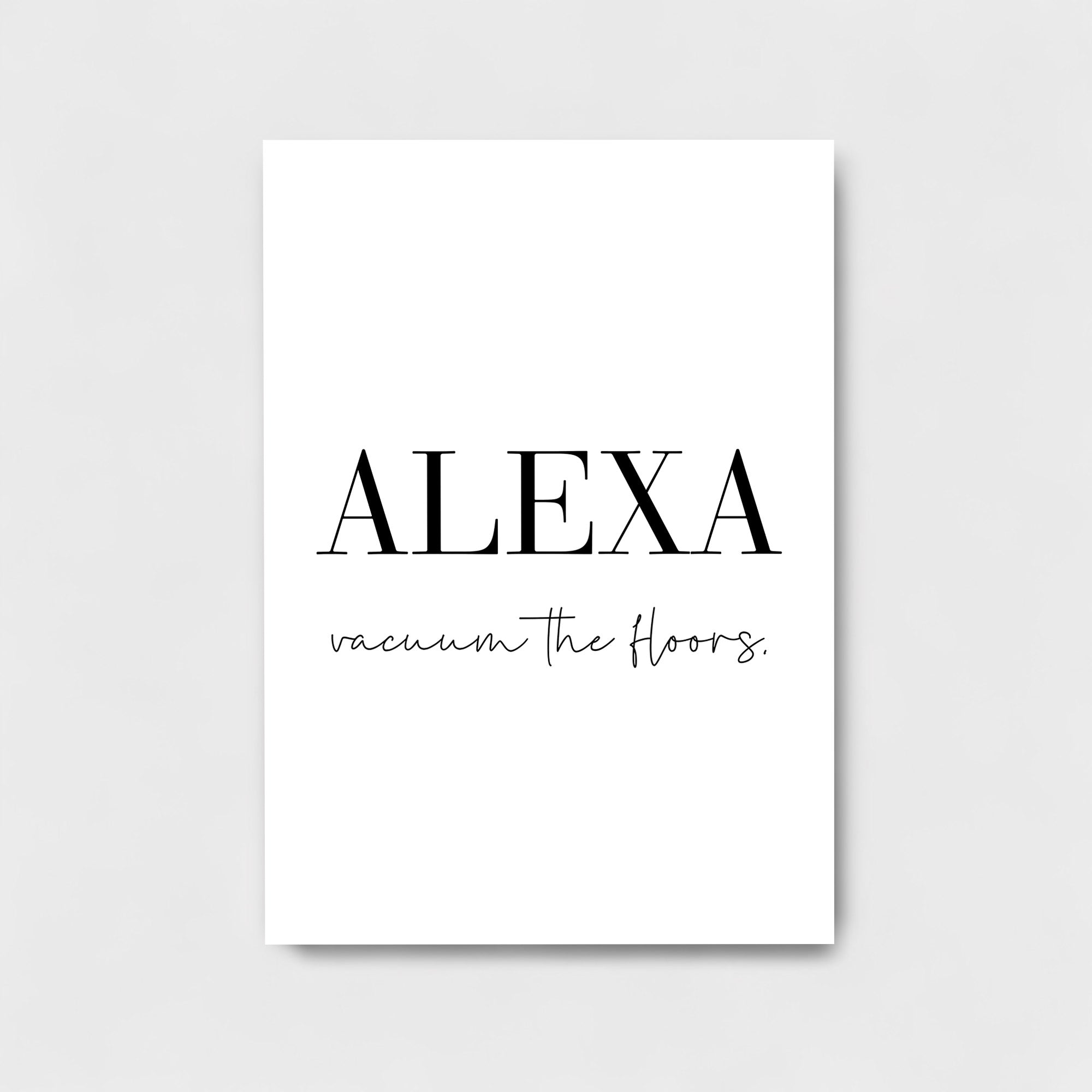 ALEXA VACCUM THE FLOORS