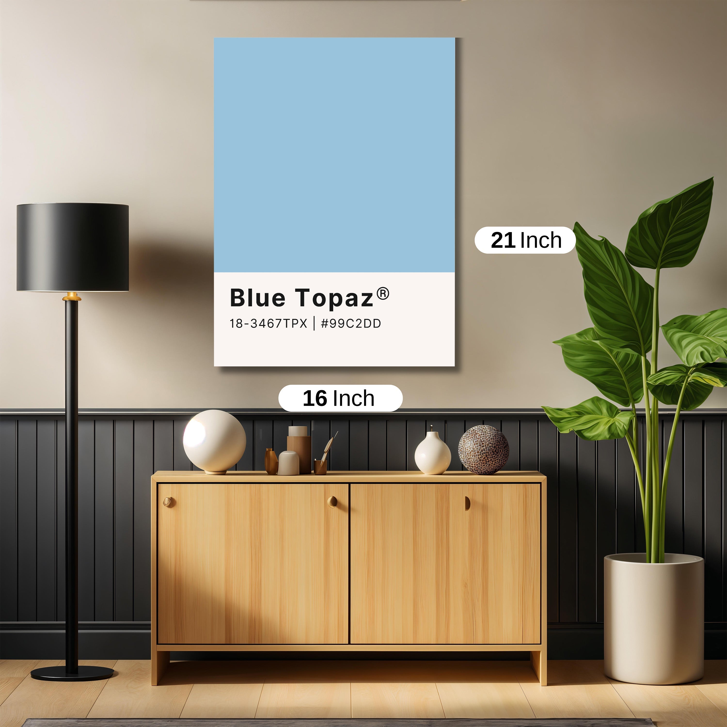 Blue topaz color palette