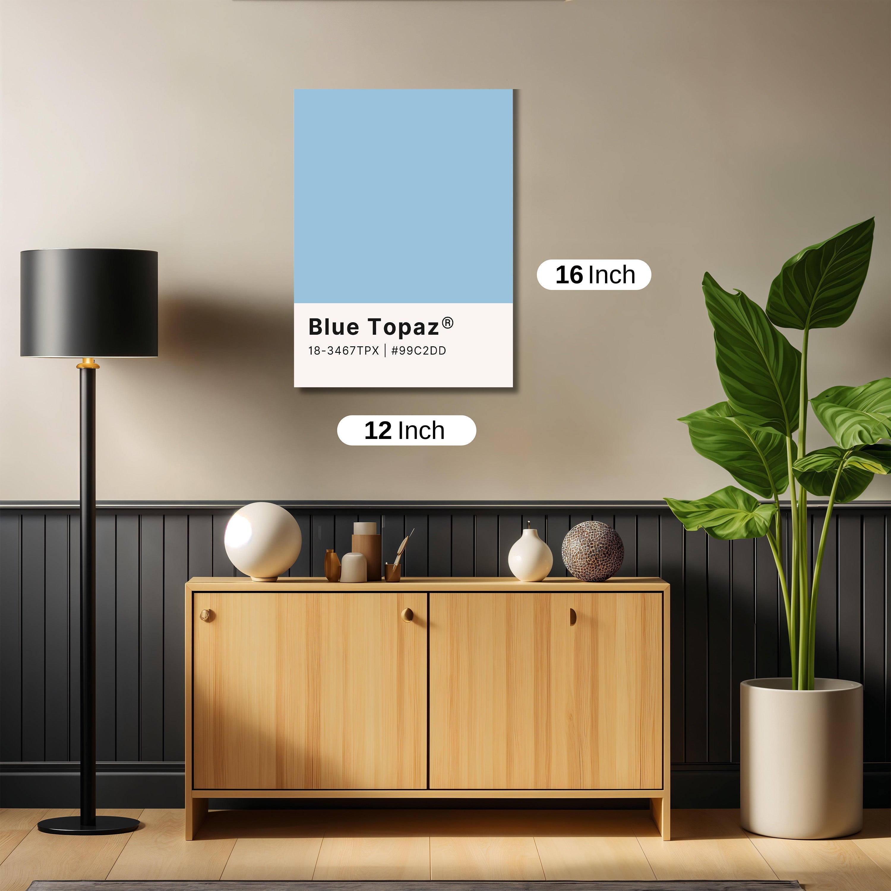 Blue topaz color palette