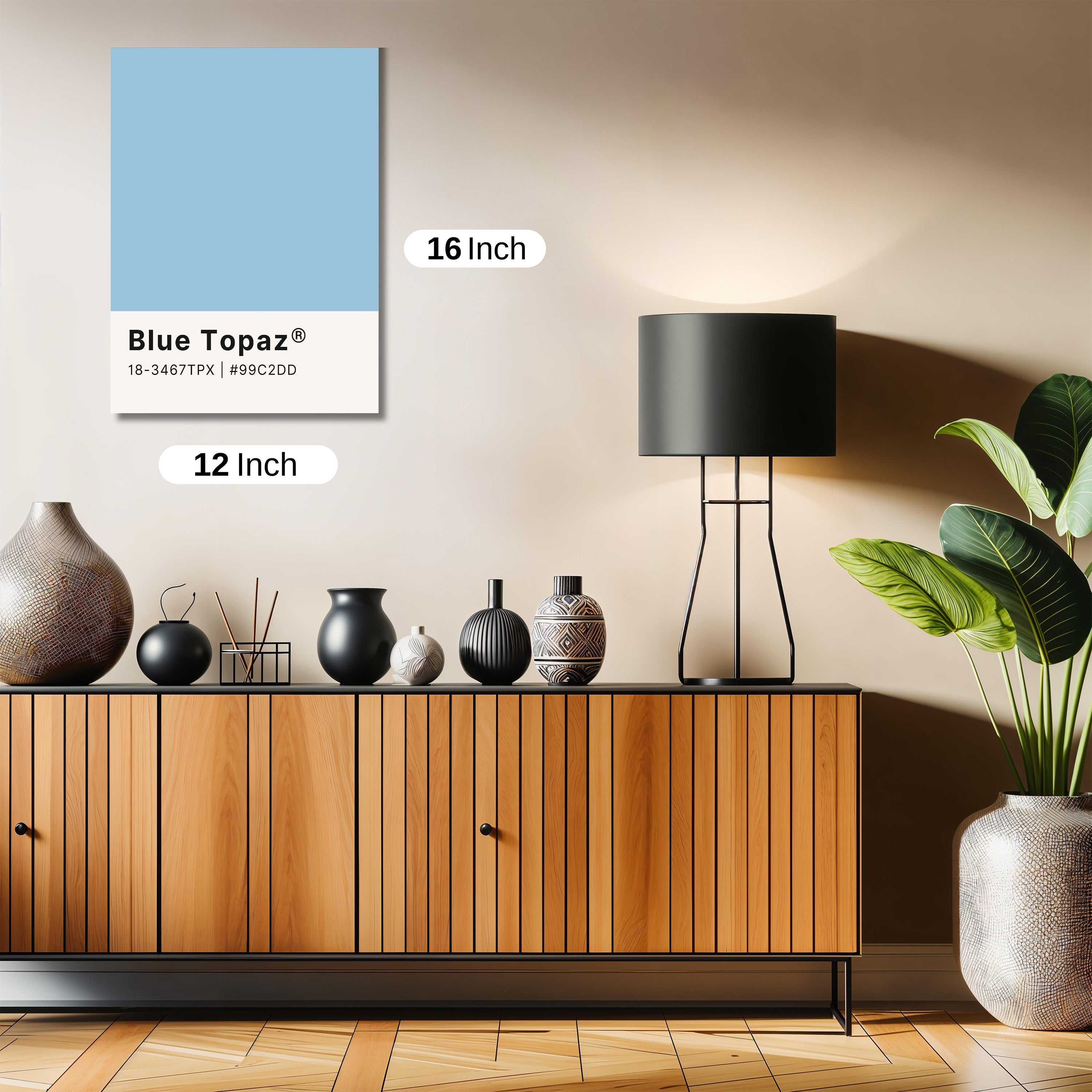 Blue topaz color palette