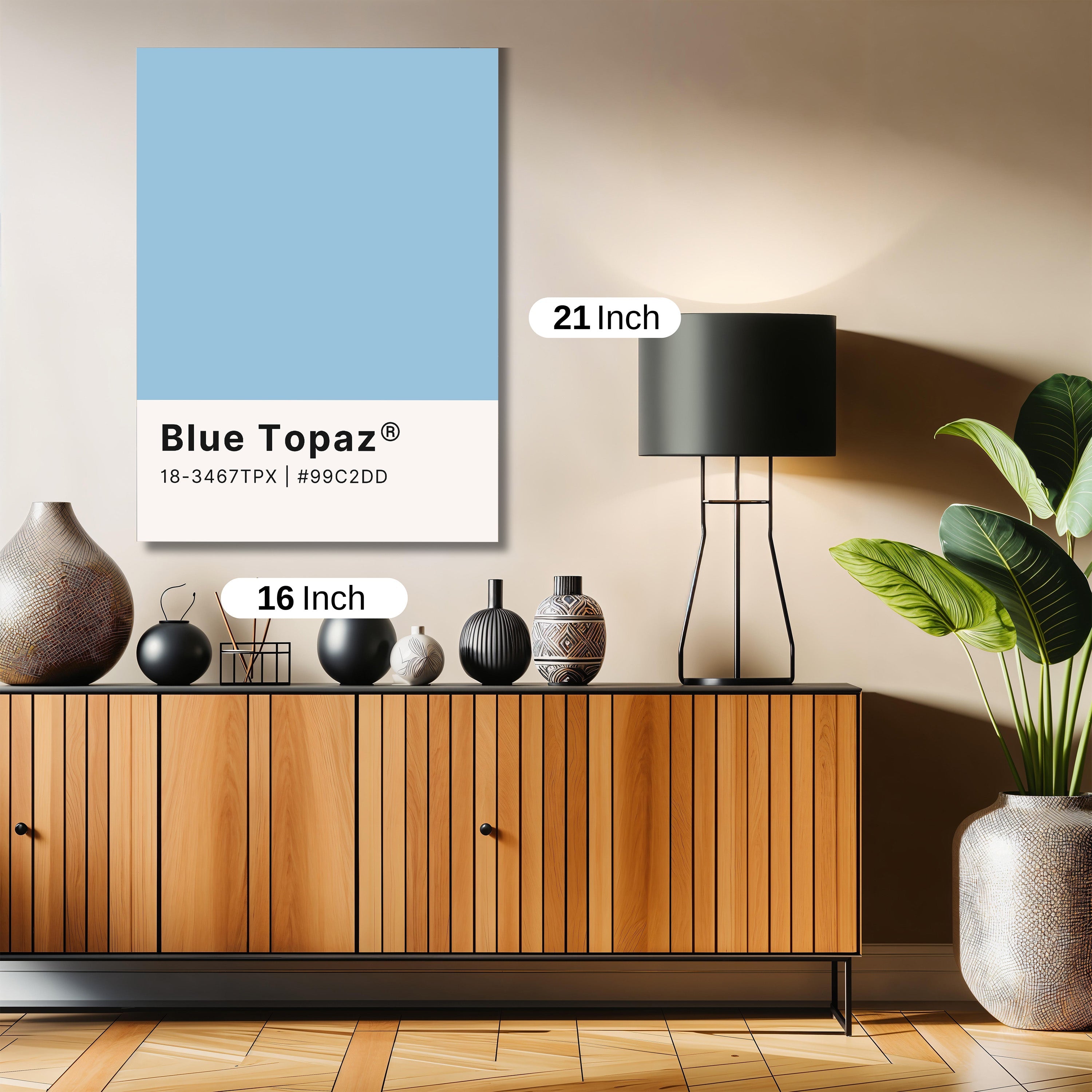 Blue topaz color palette