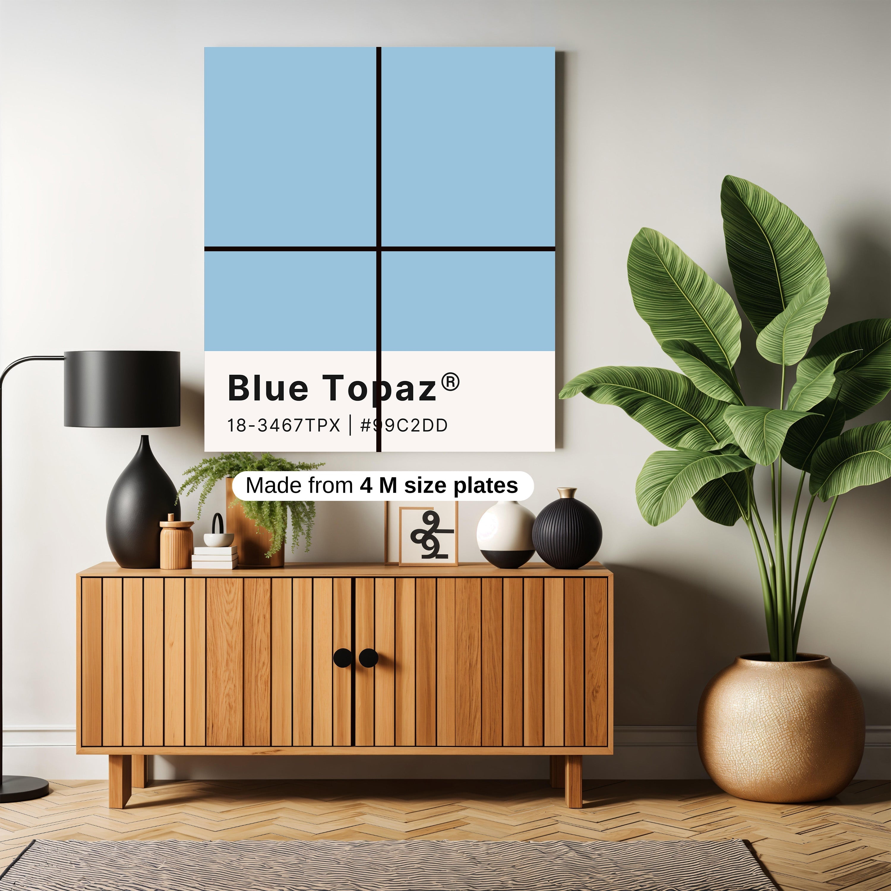 Blue topaz color palette