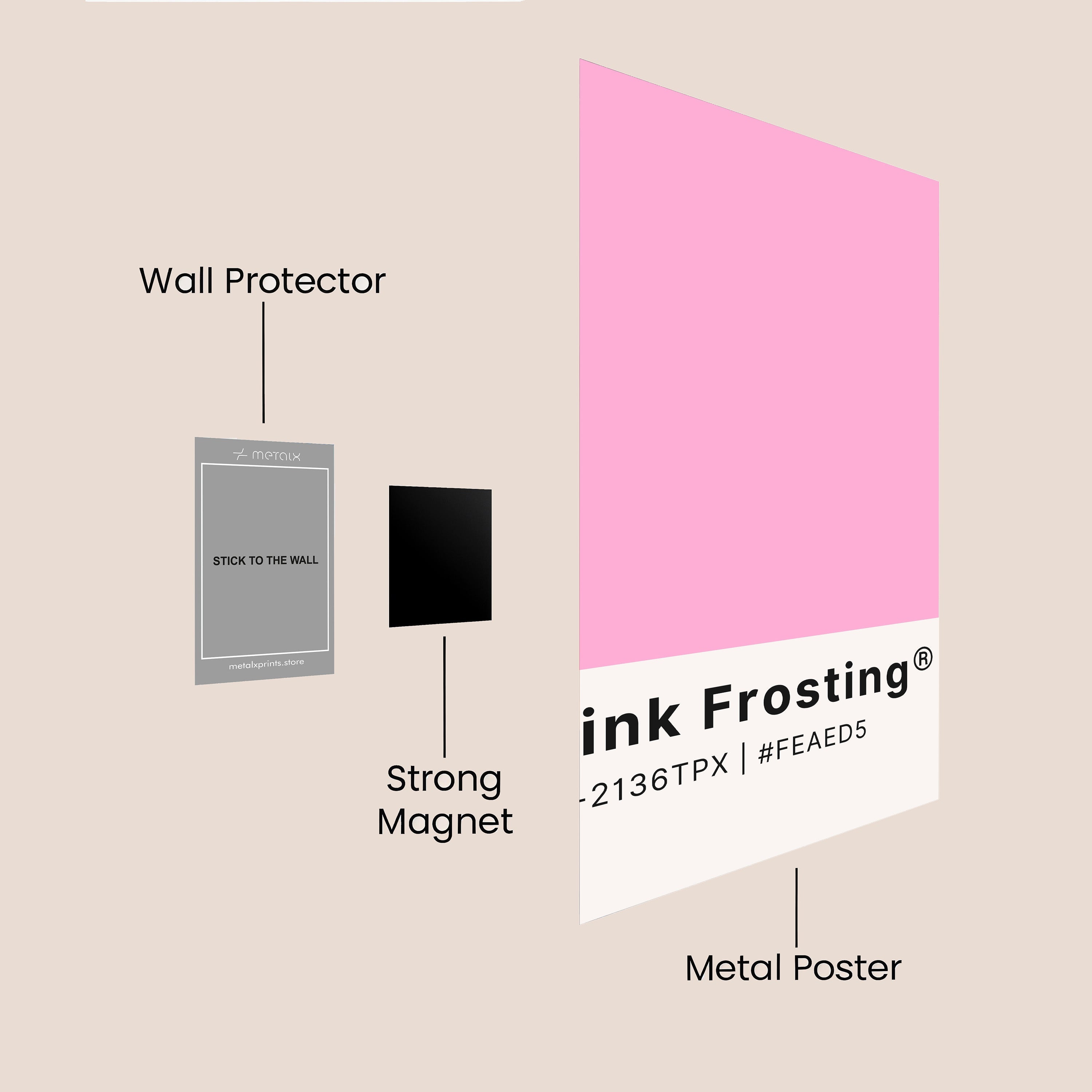 Pink frosting color palette