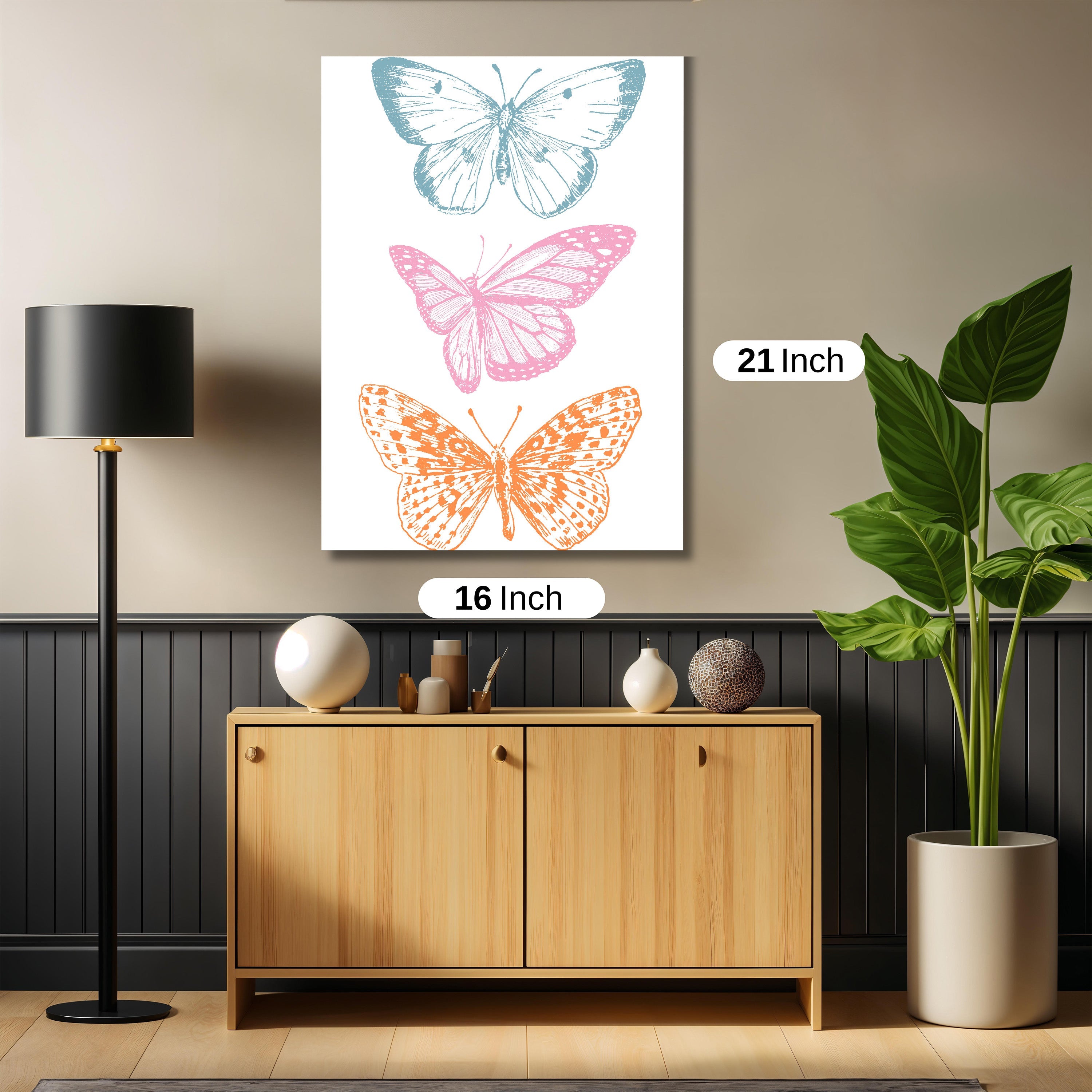 Butterfly wing collage