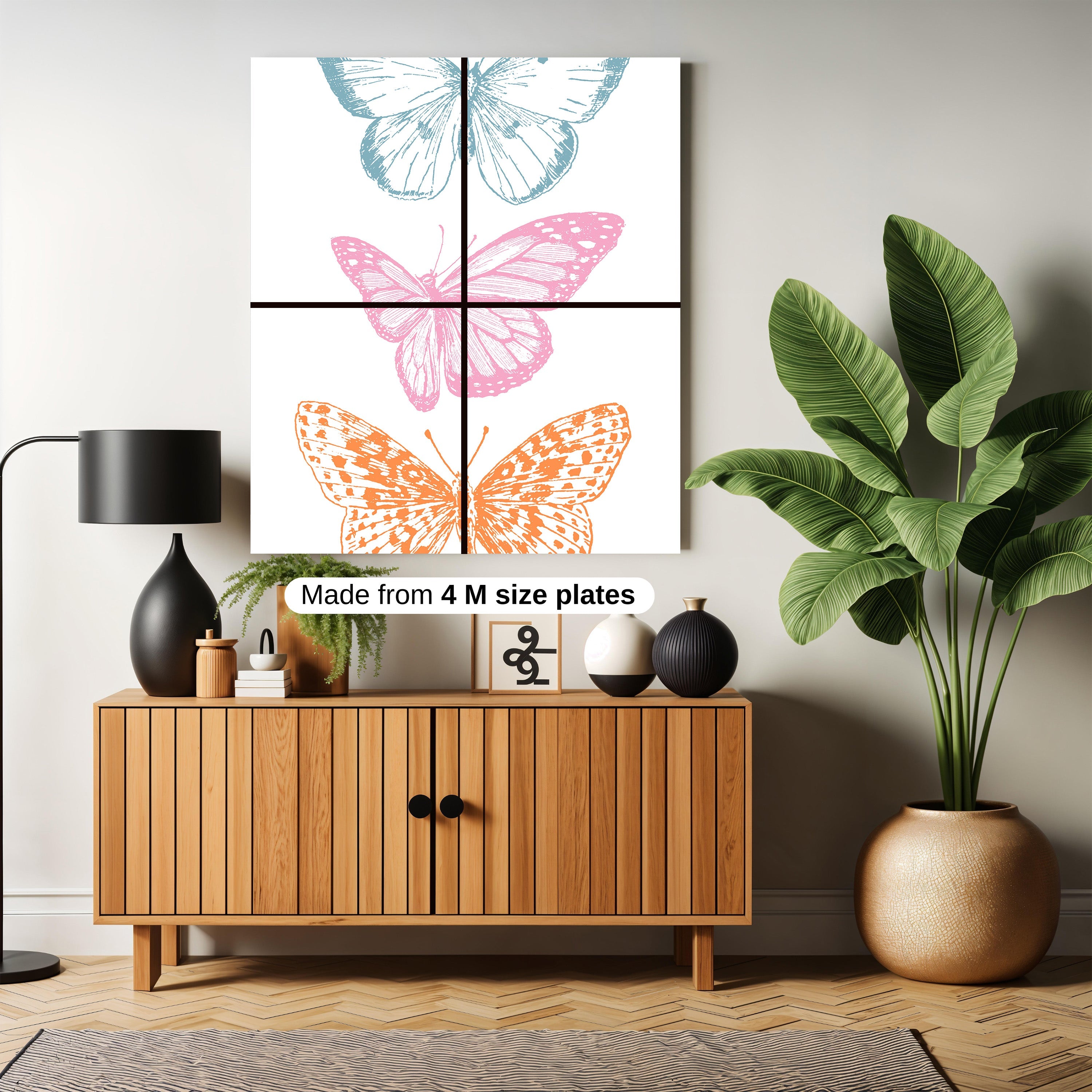 Butterfly wing collage