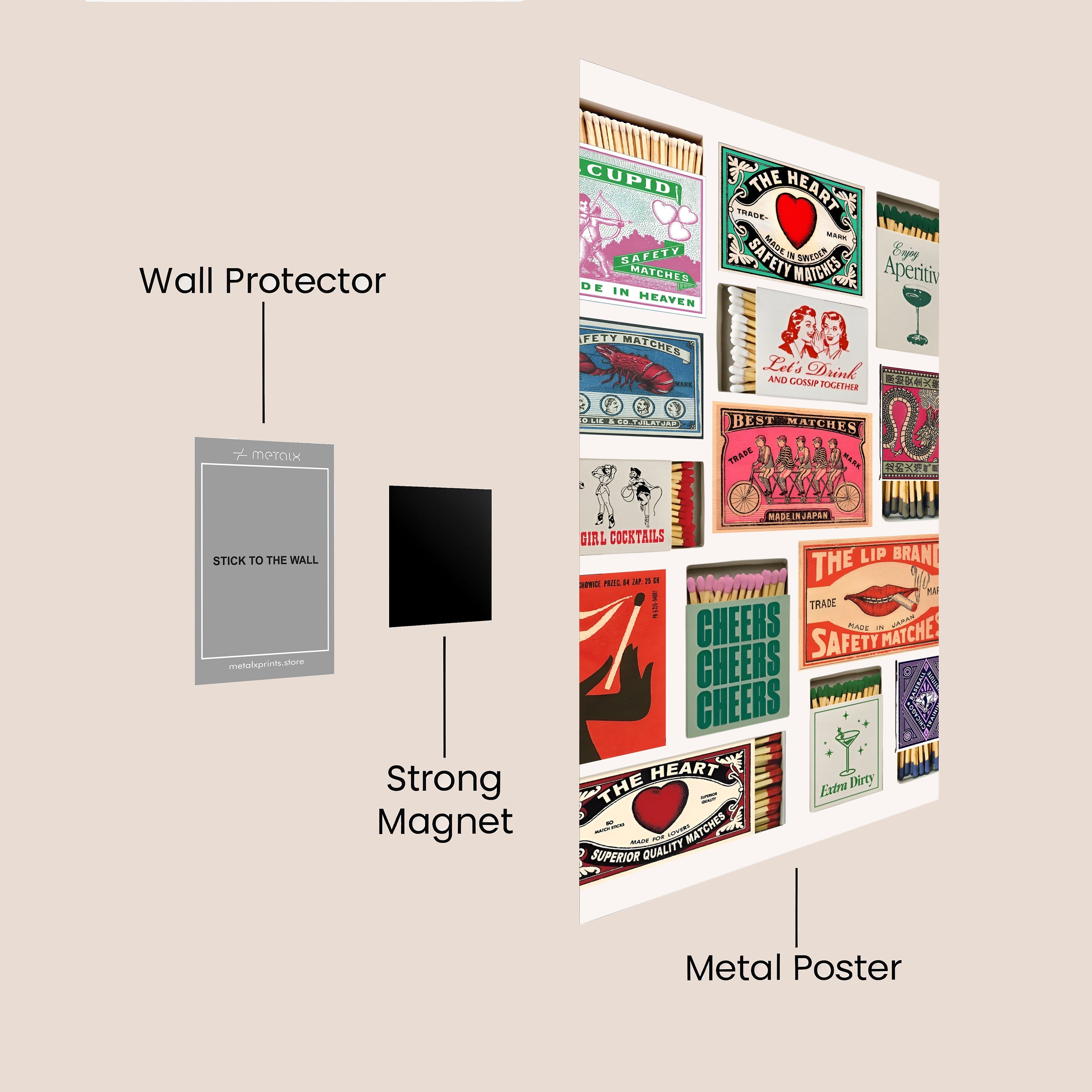 Classic Matchbox Retro Collage