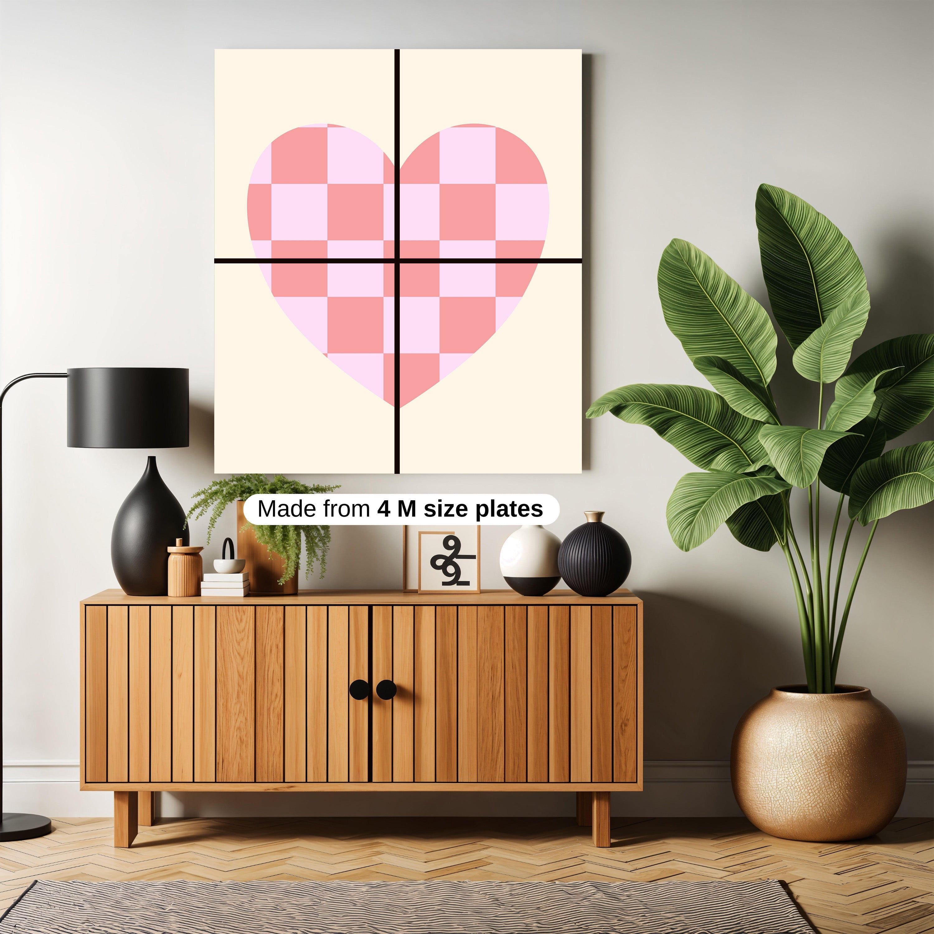 checkerboard heart