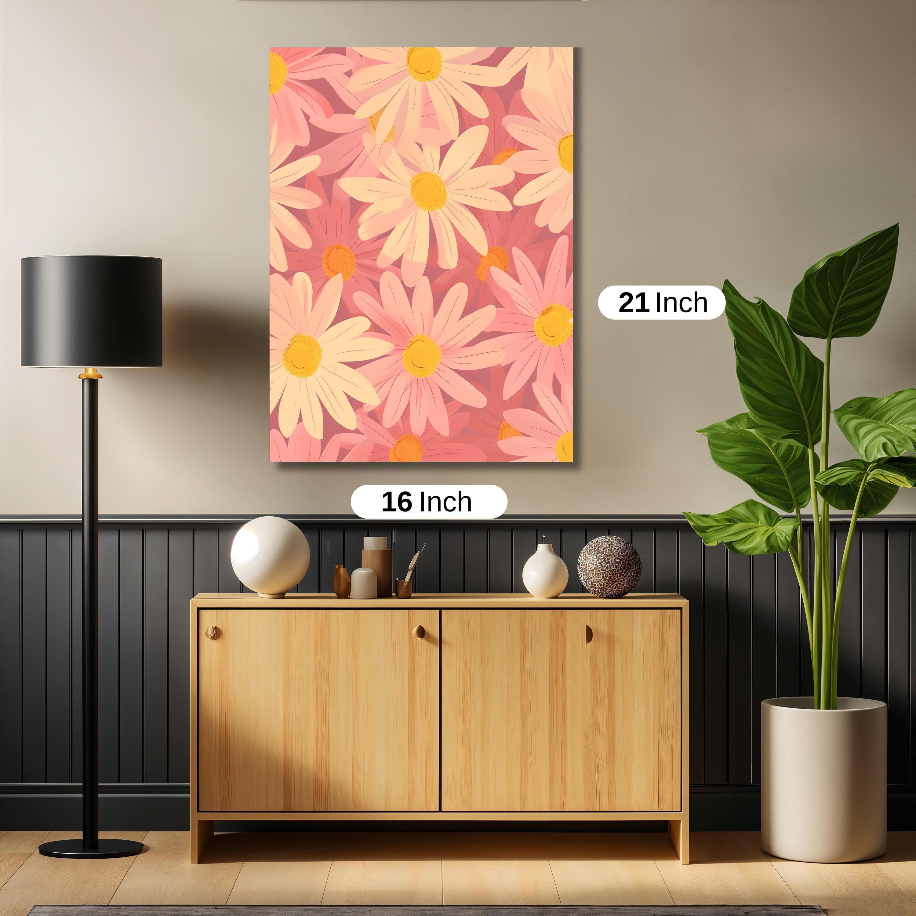 Floral pattern artwork