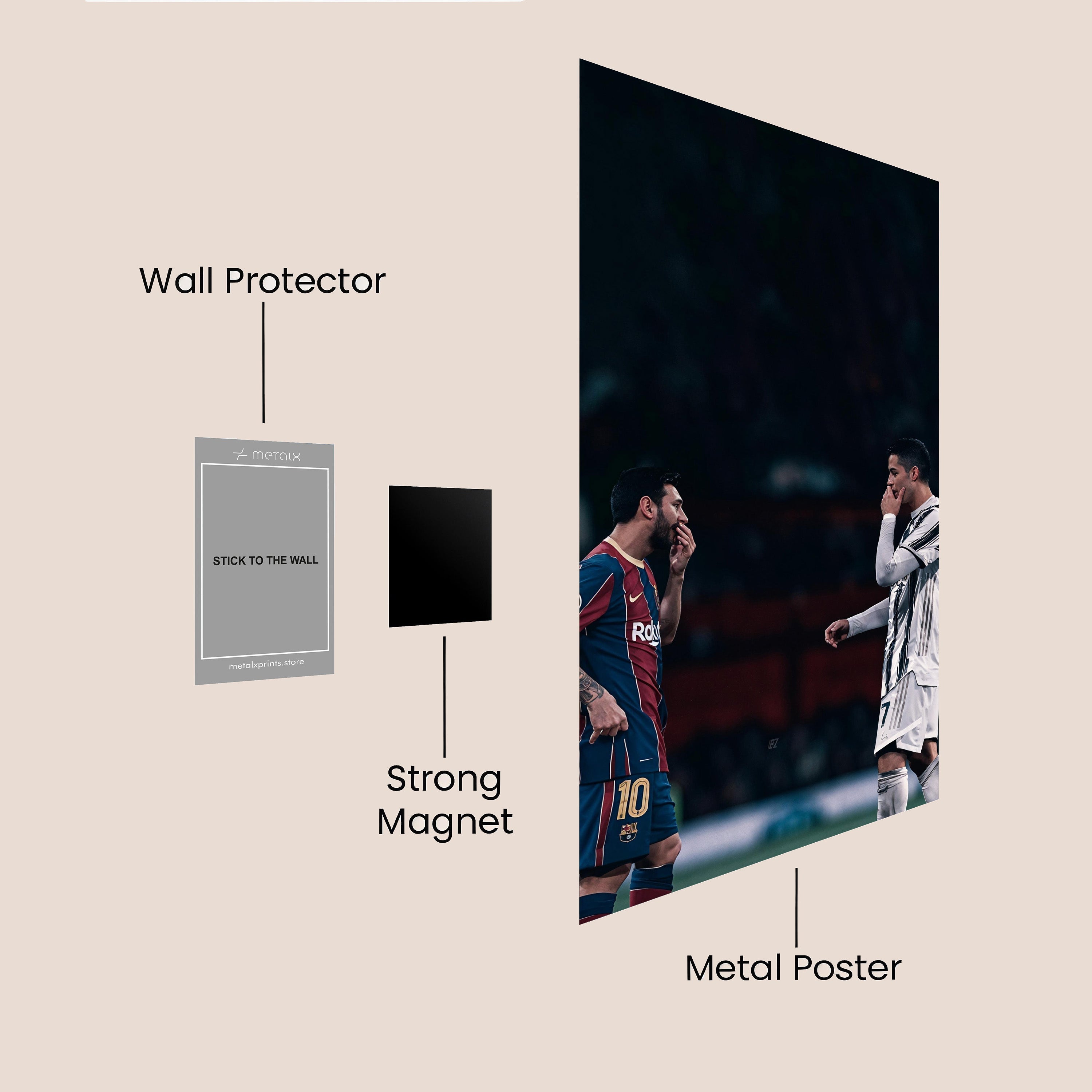 messi and ronaldo poster