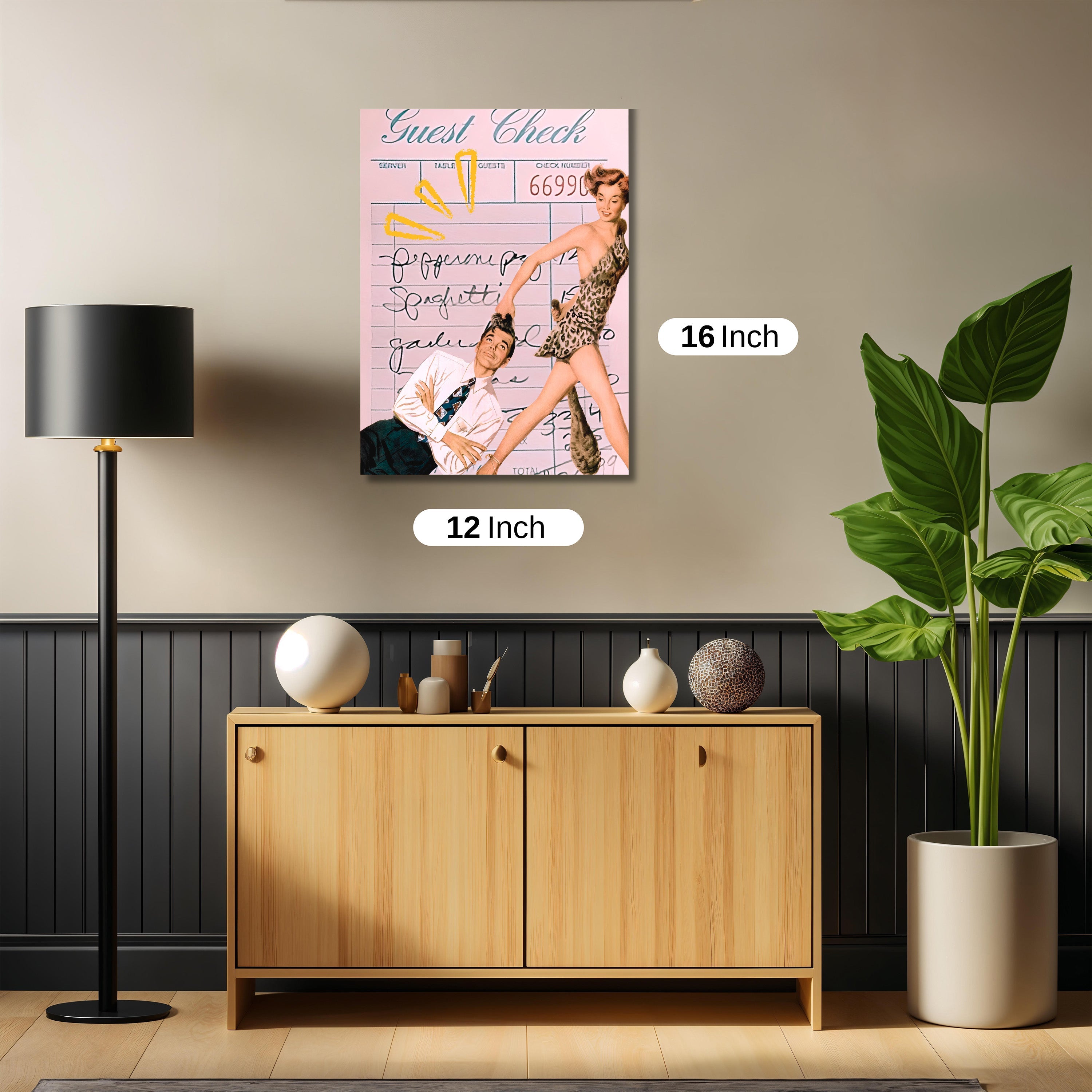 Guest check comix artwork