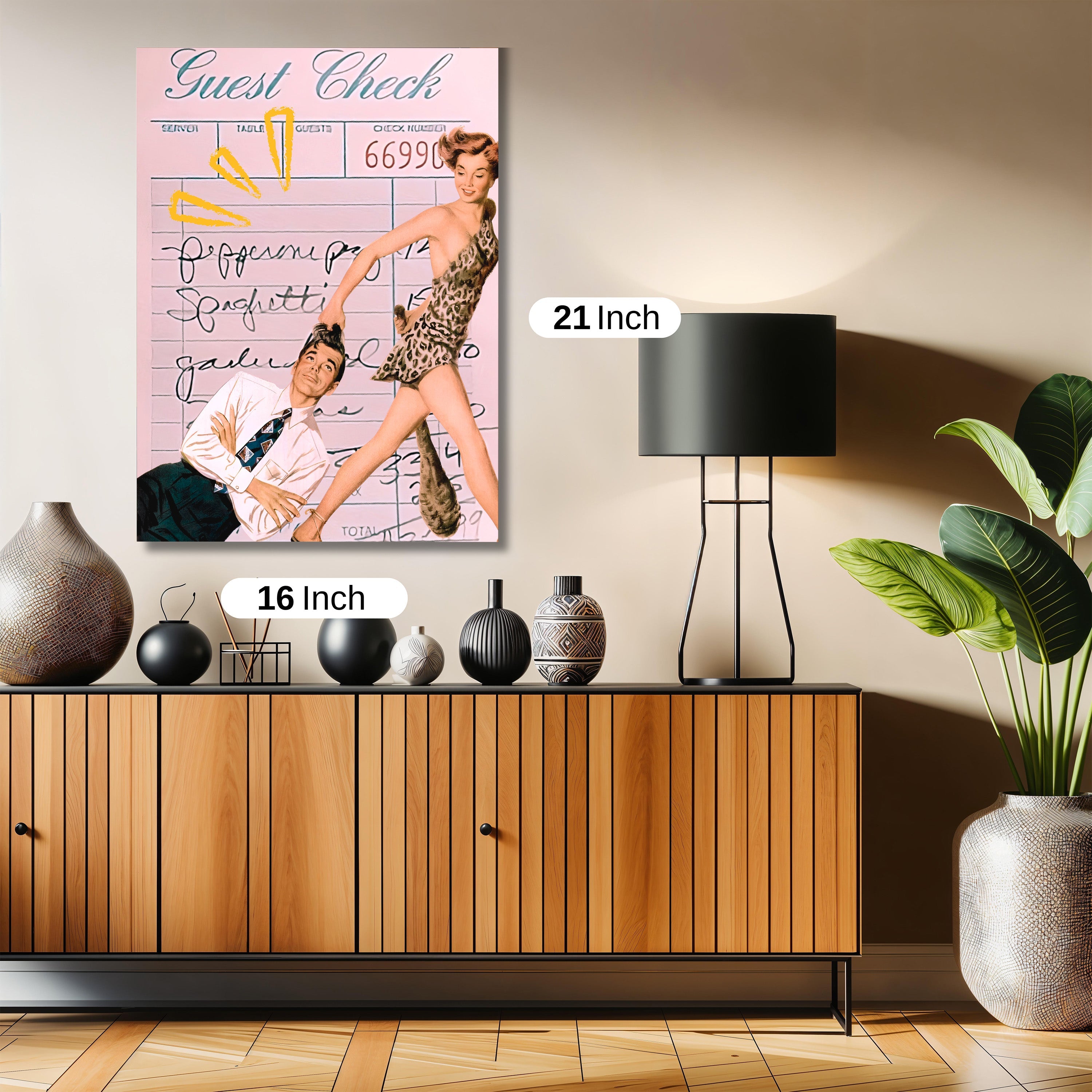 Guest check comix artwork