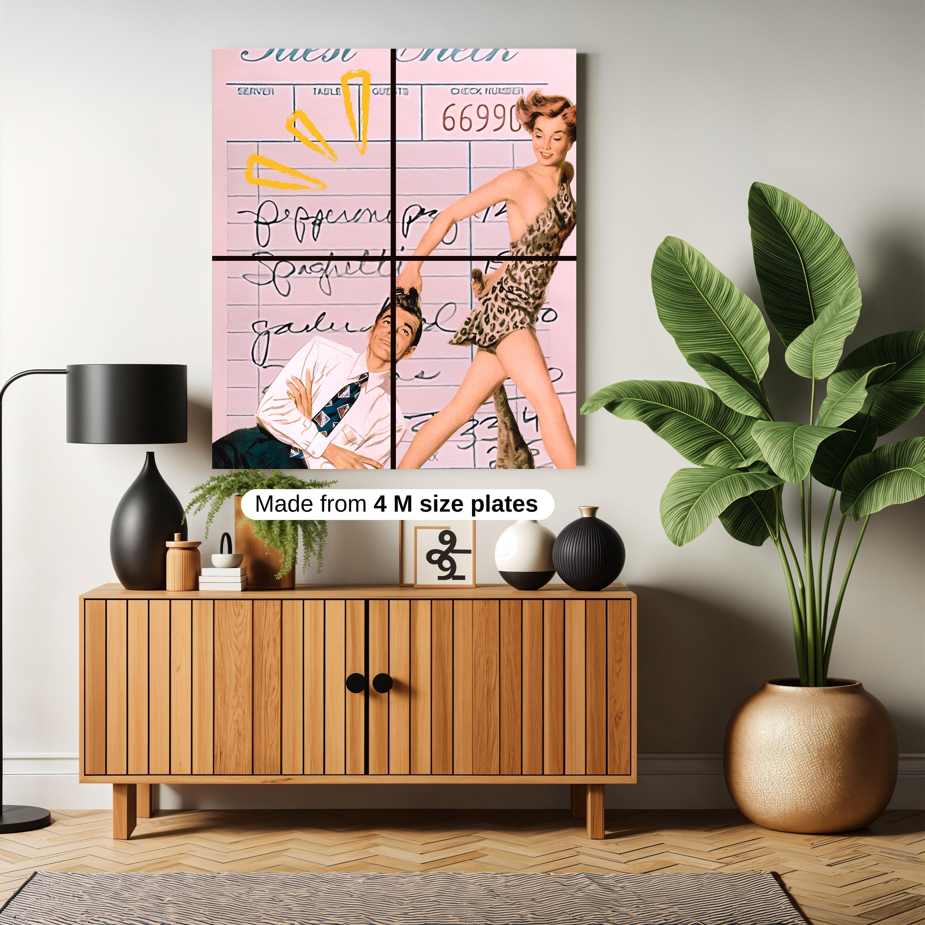 Guest check comix artwork