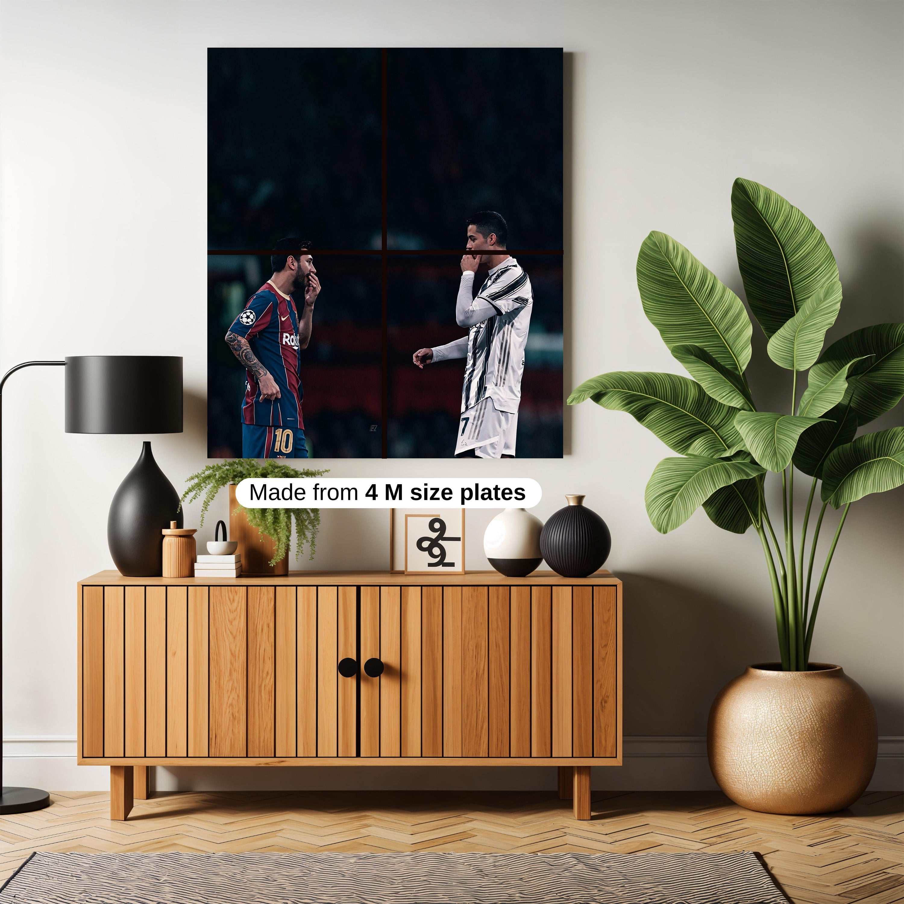 messi and ronaldo poster