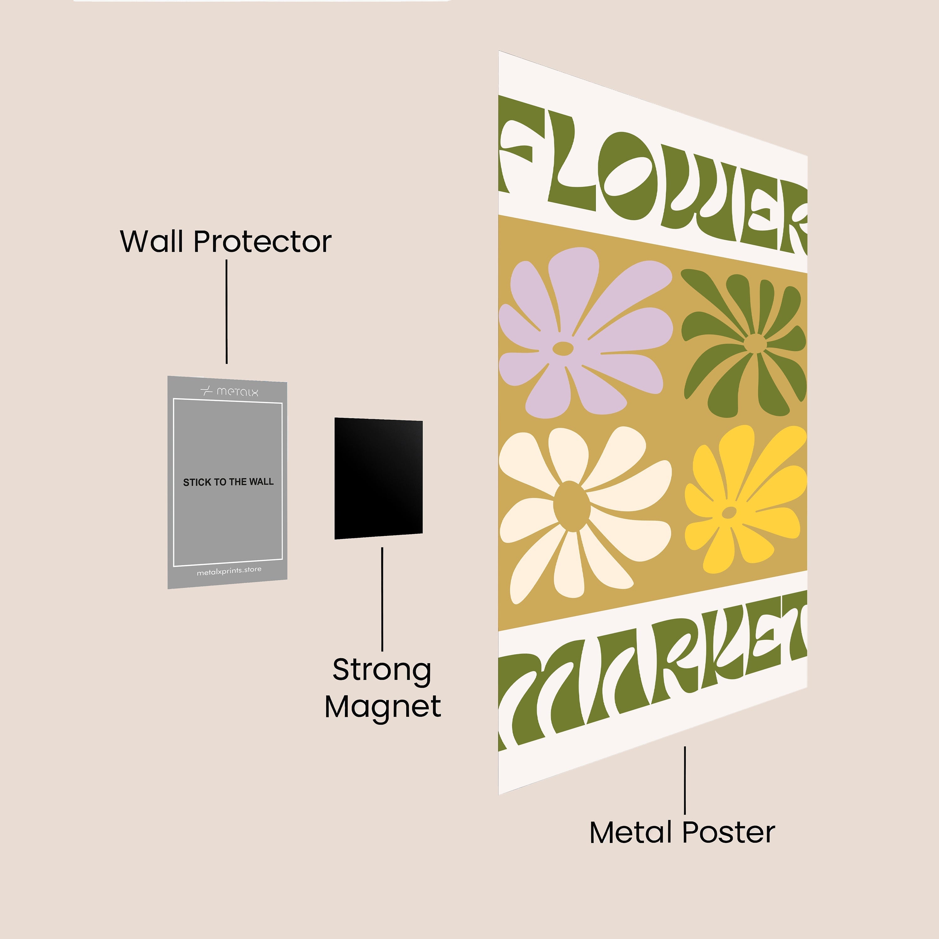 Flower market Abstract artwork