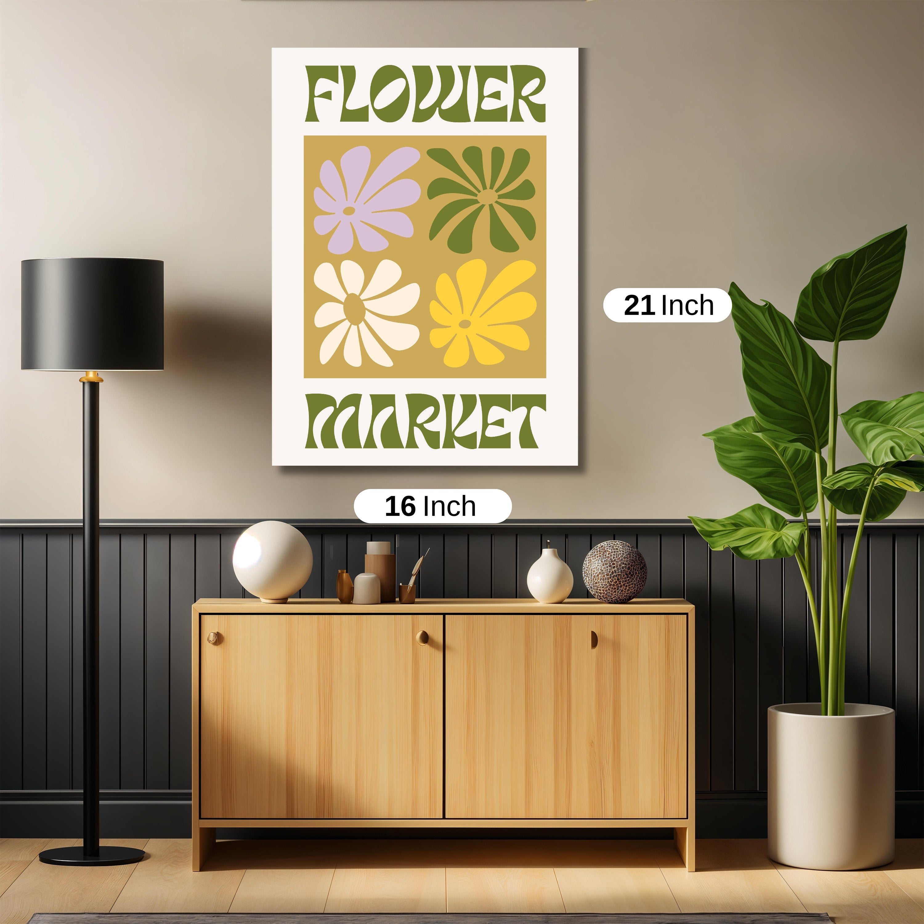 Flower market Abstract artwork