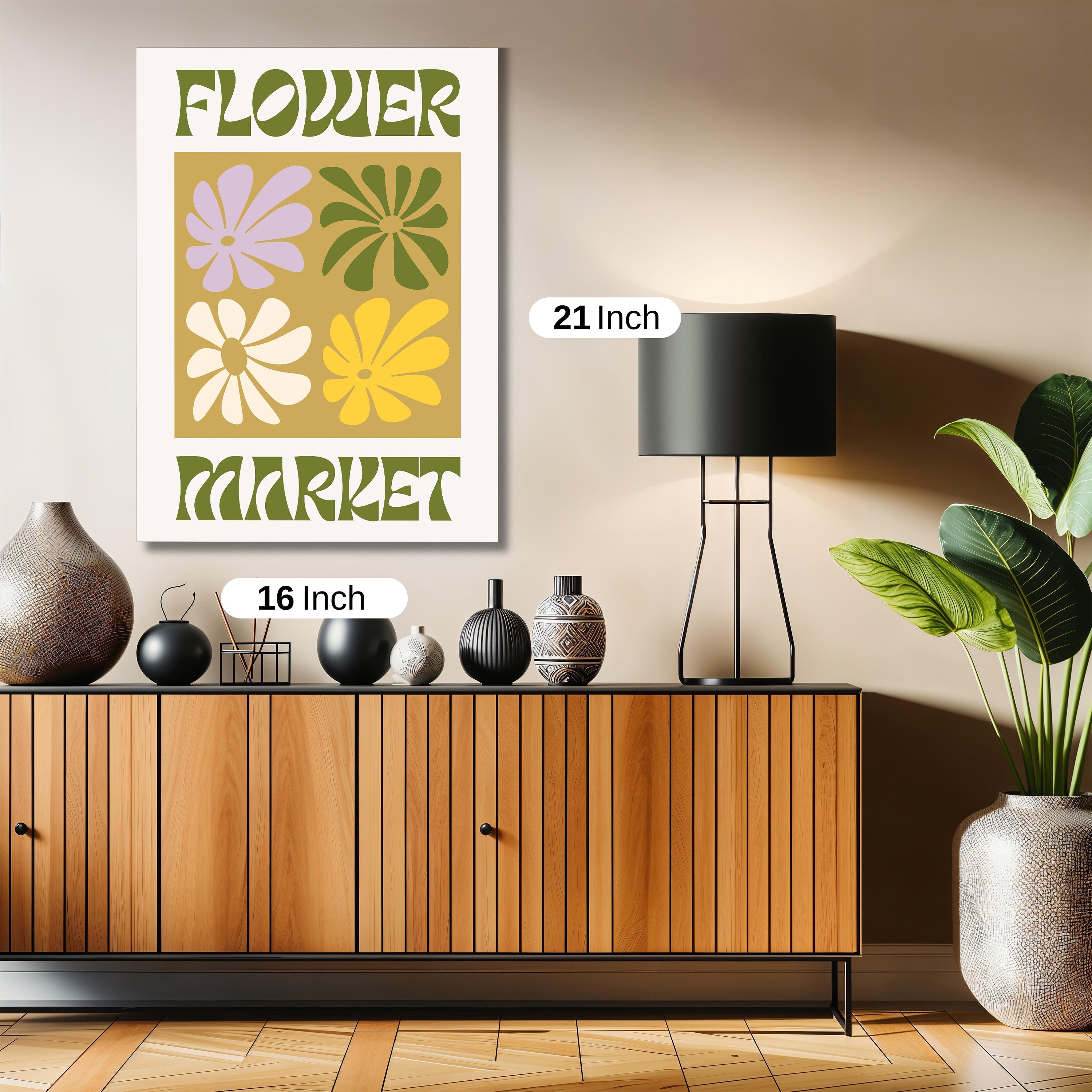 Flower market Abstract artwork