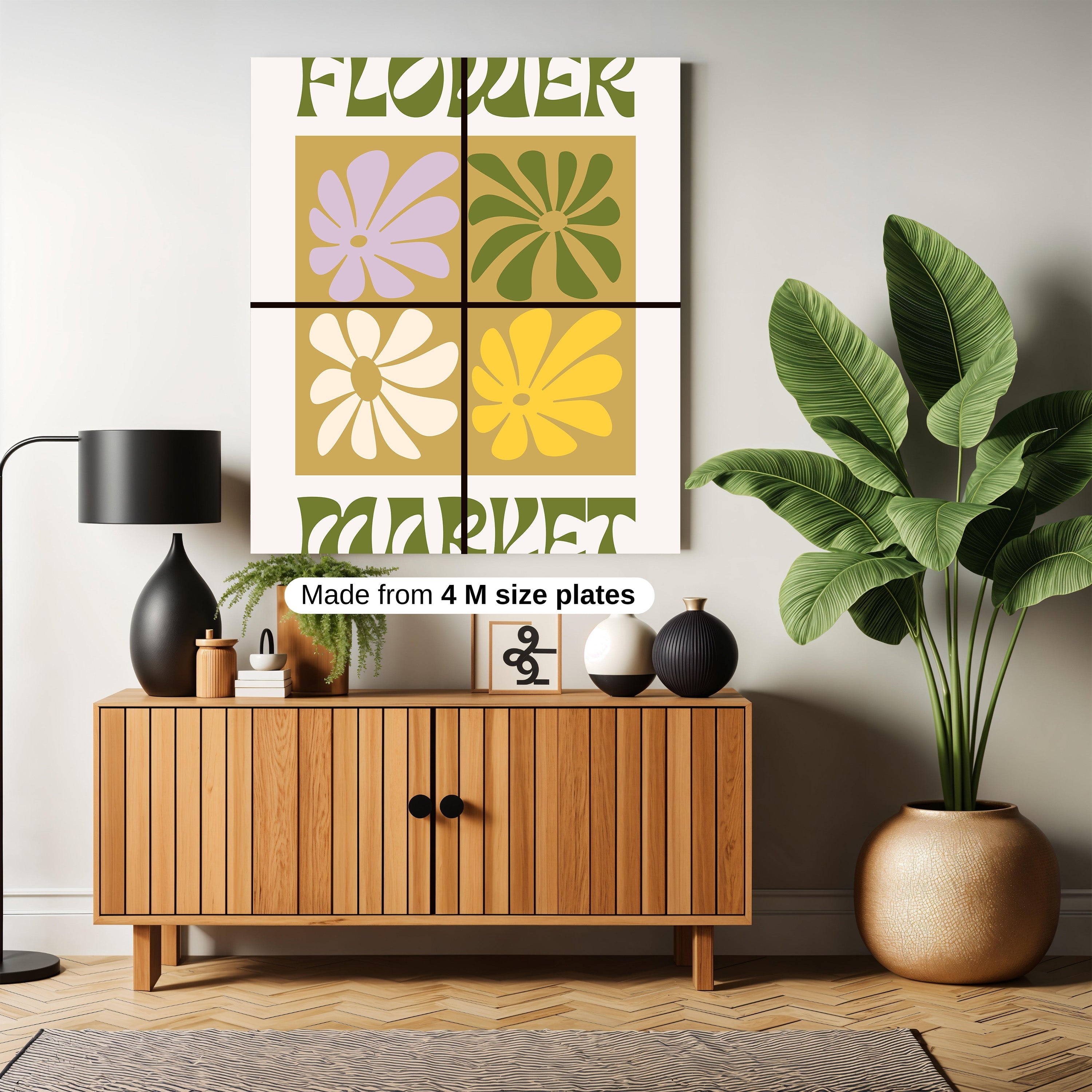 Flower market Abstract artwork