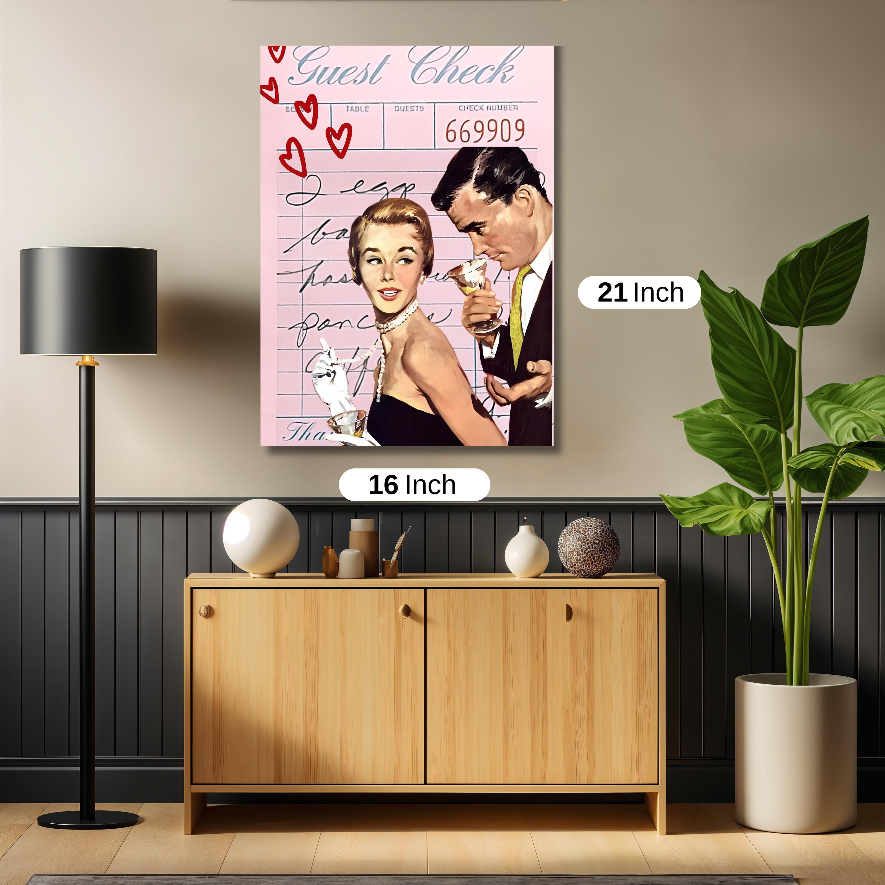 Guest check comix artwork