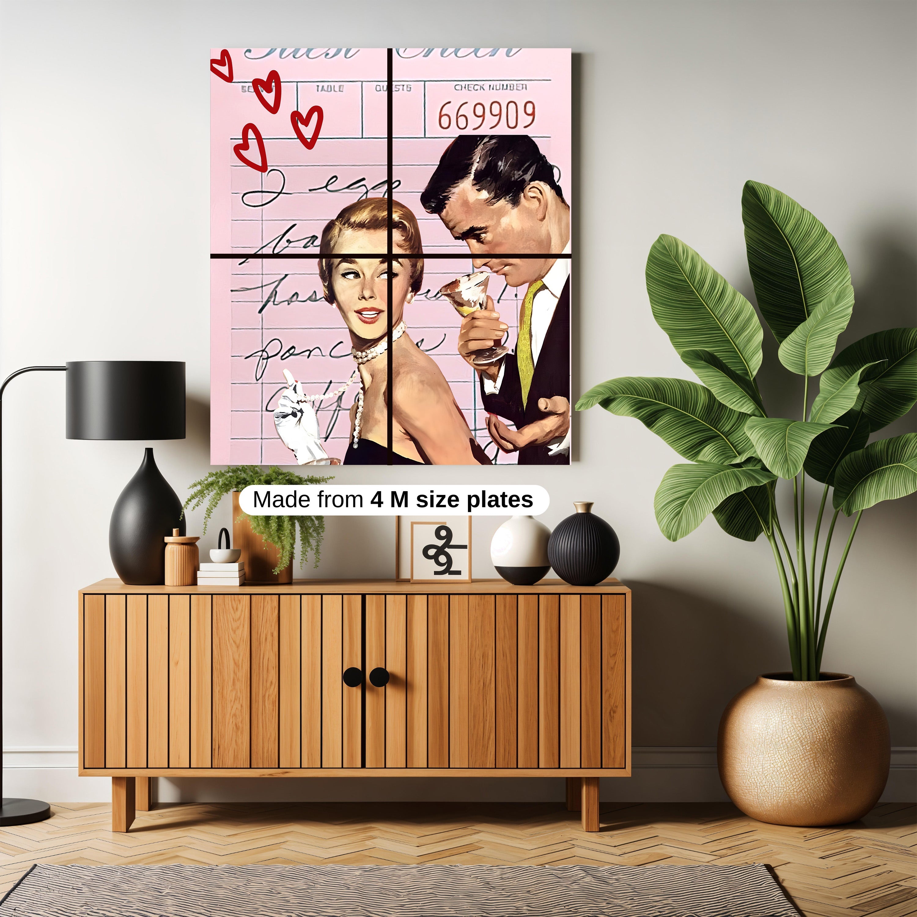 Guest check comix artwork