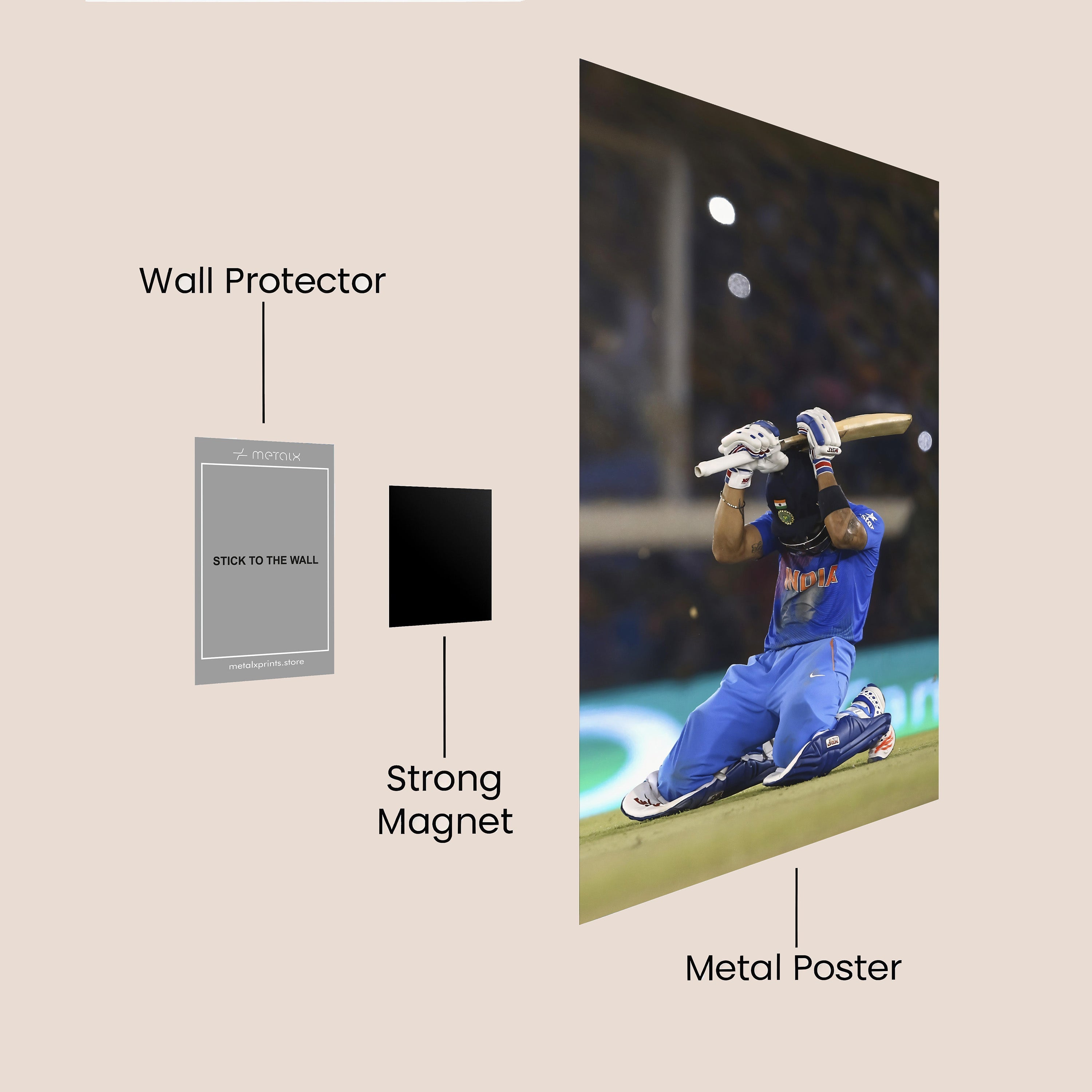 king kohli celebration poster