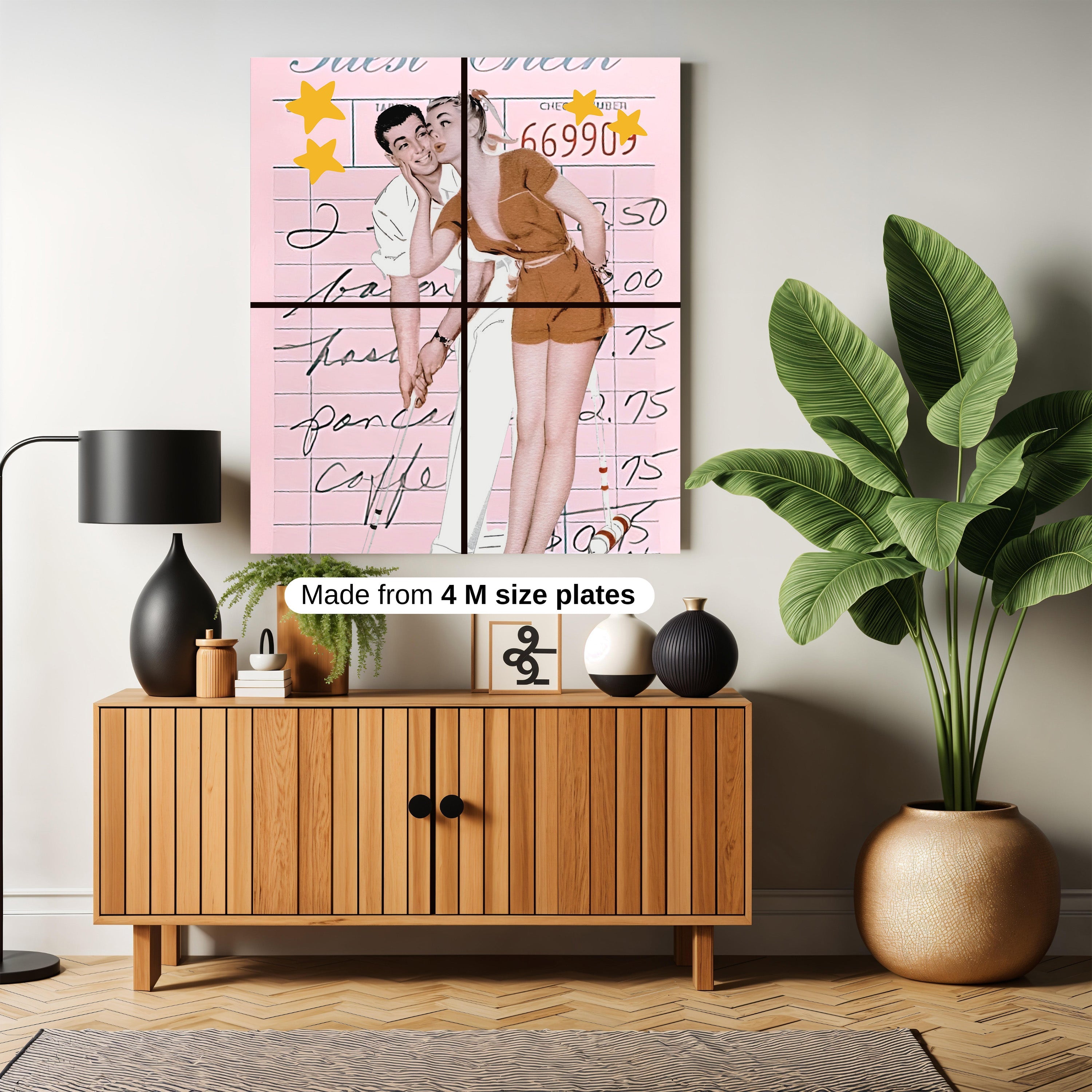 Guest check comix artwork