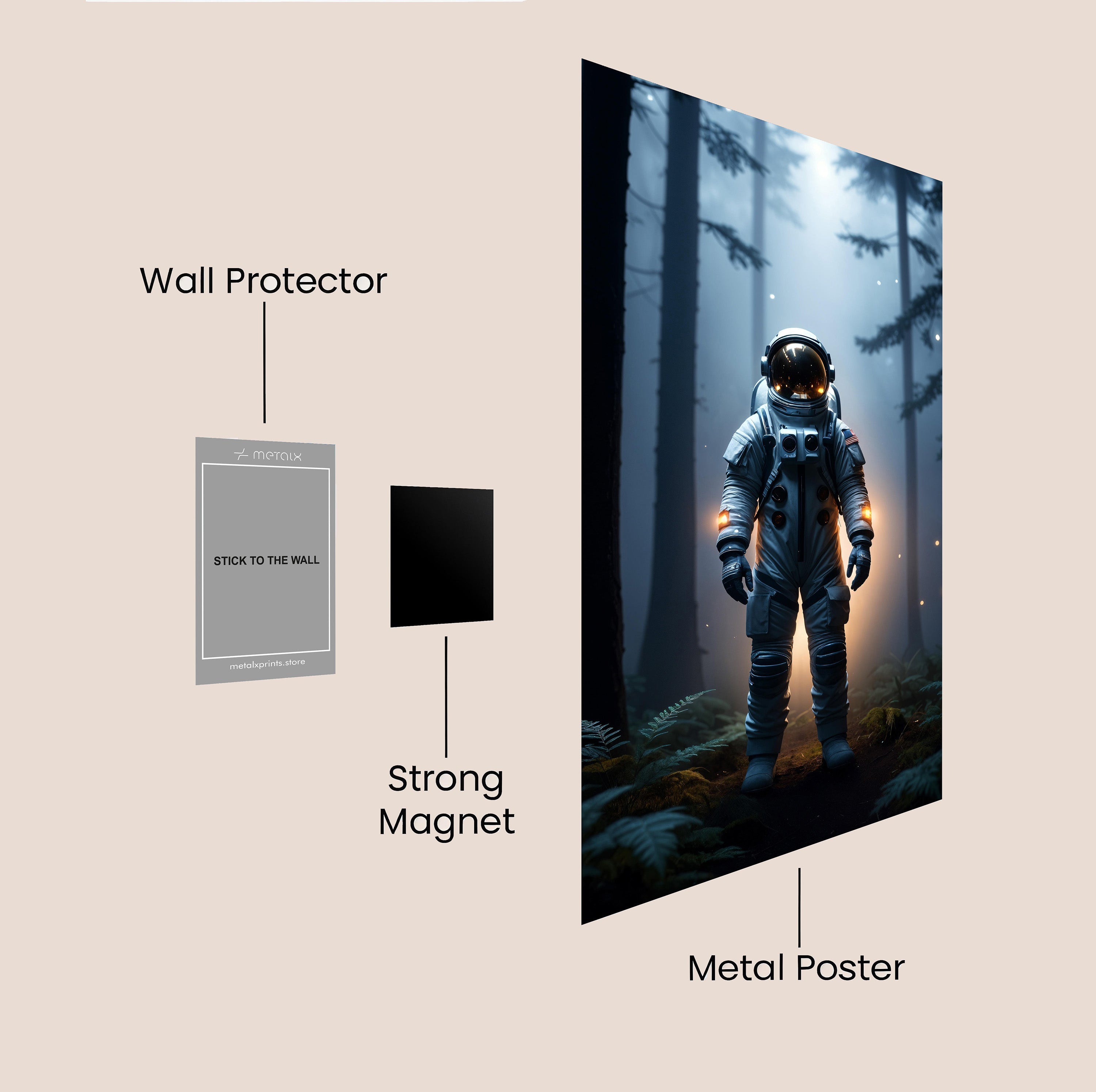 ASTRONAUT ABSTRACT ARTWORK