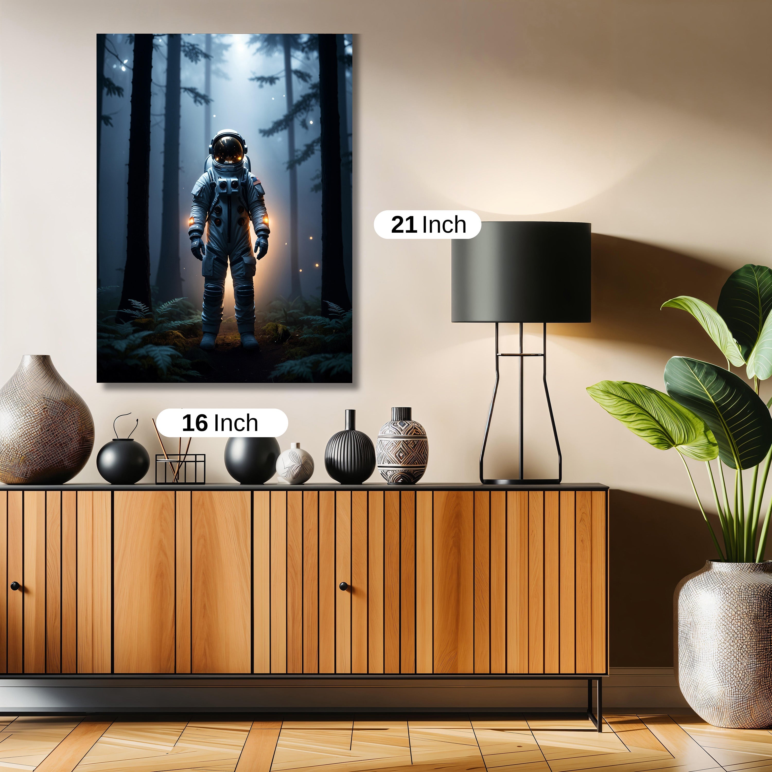 ASTRONAUT ABSTRACT ARTWORK