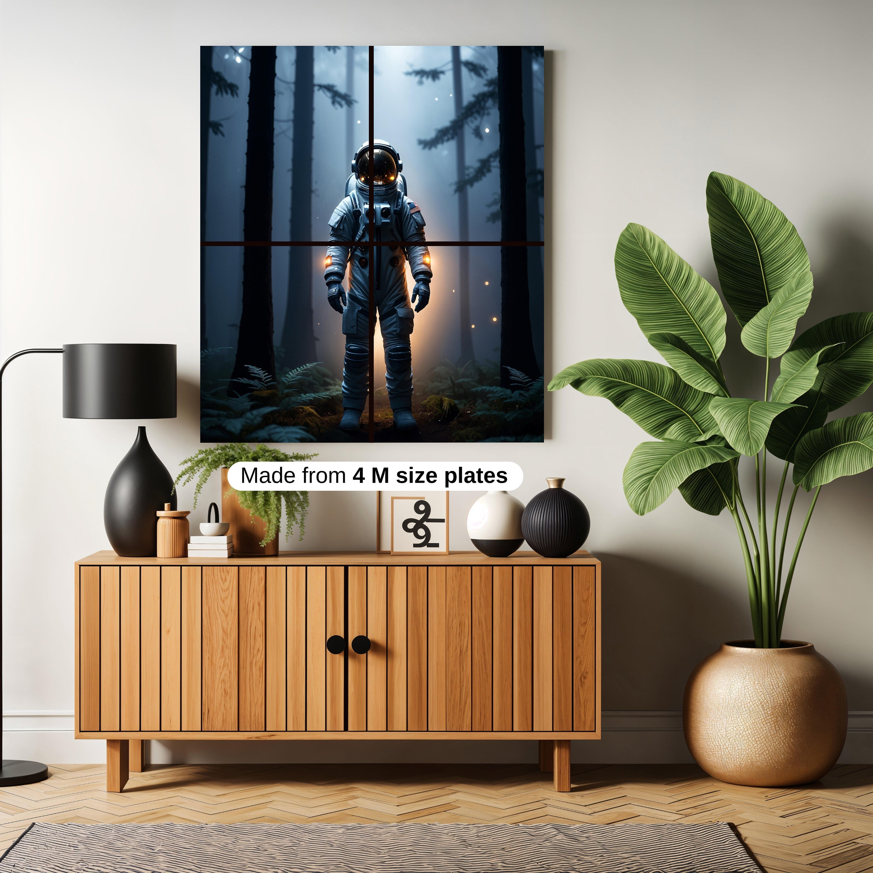 ASTRONAUT ABSTRACT ARTWORK