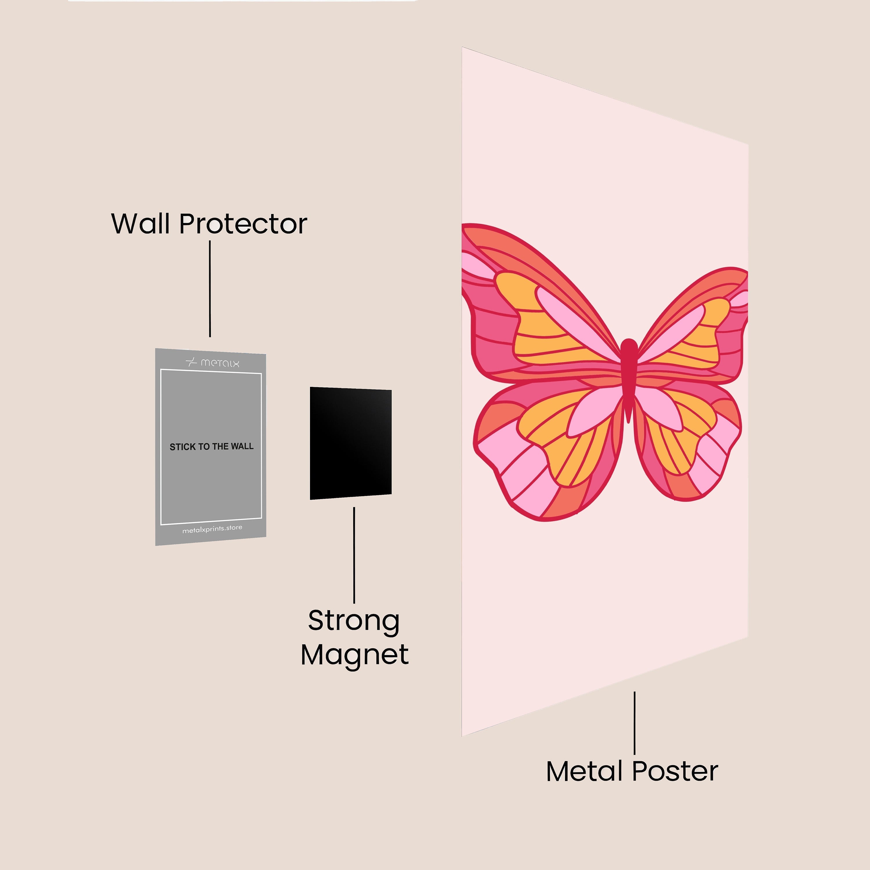 Cute pattern butterfly art