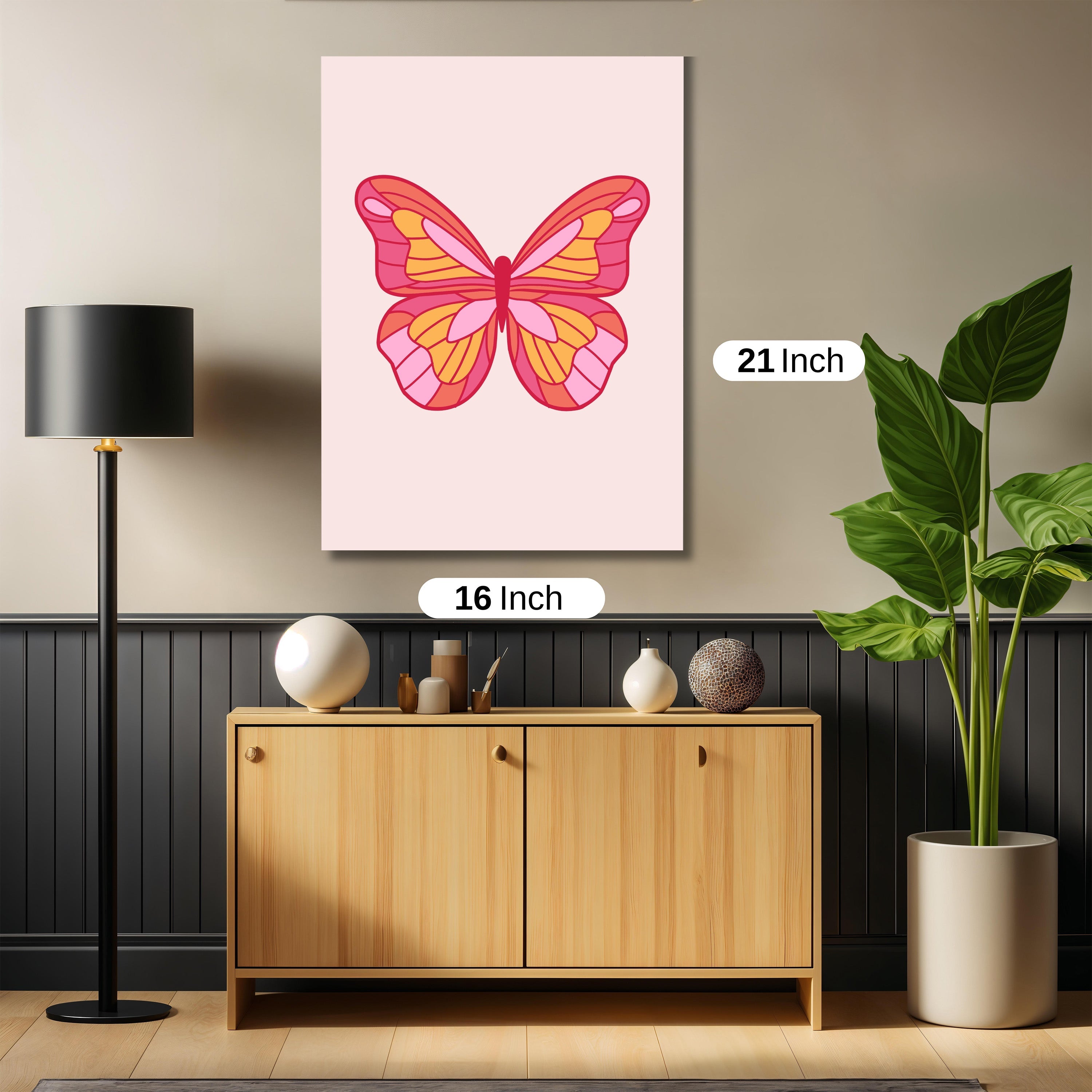 Cute pattern butterfly art