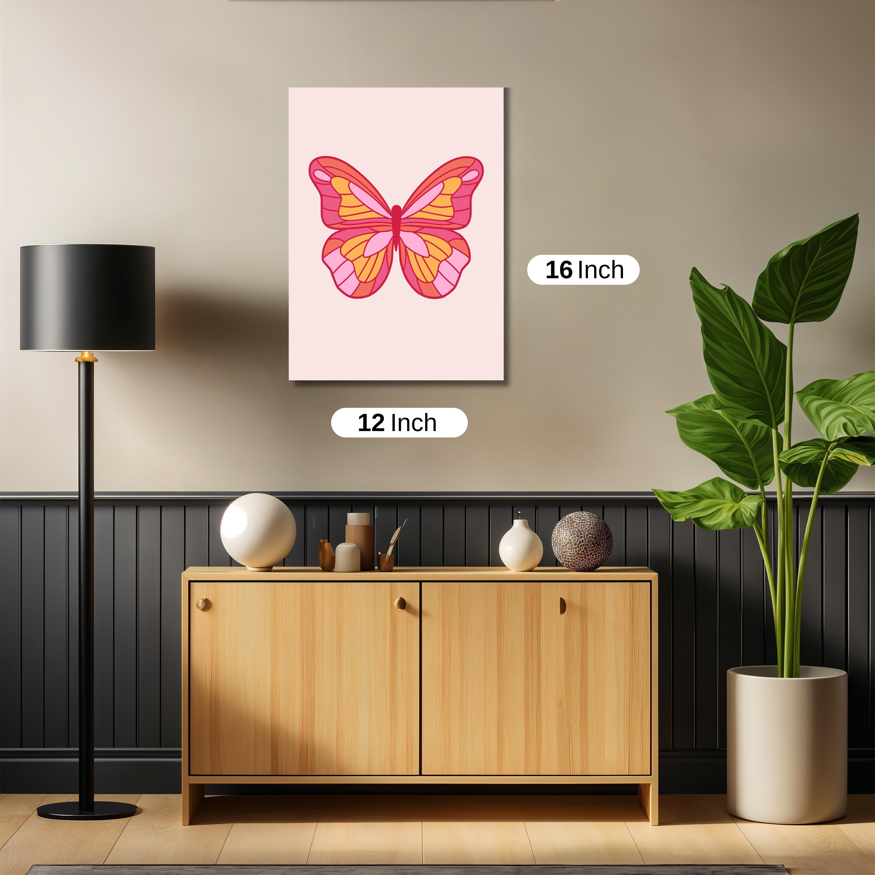 Cute pattern butterfly art