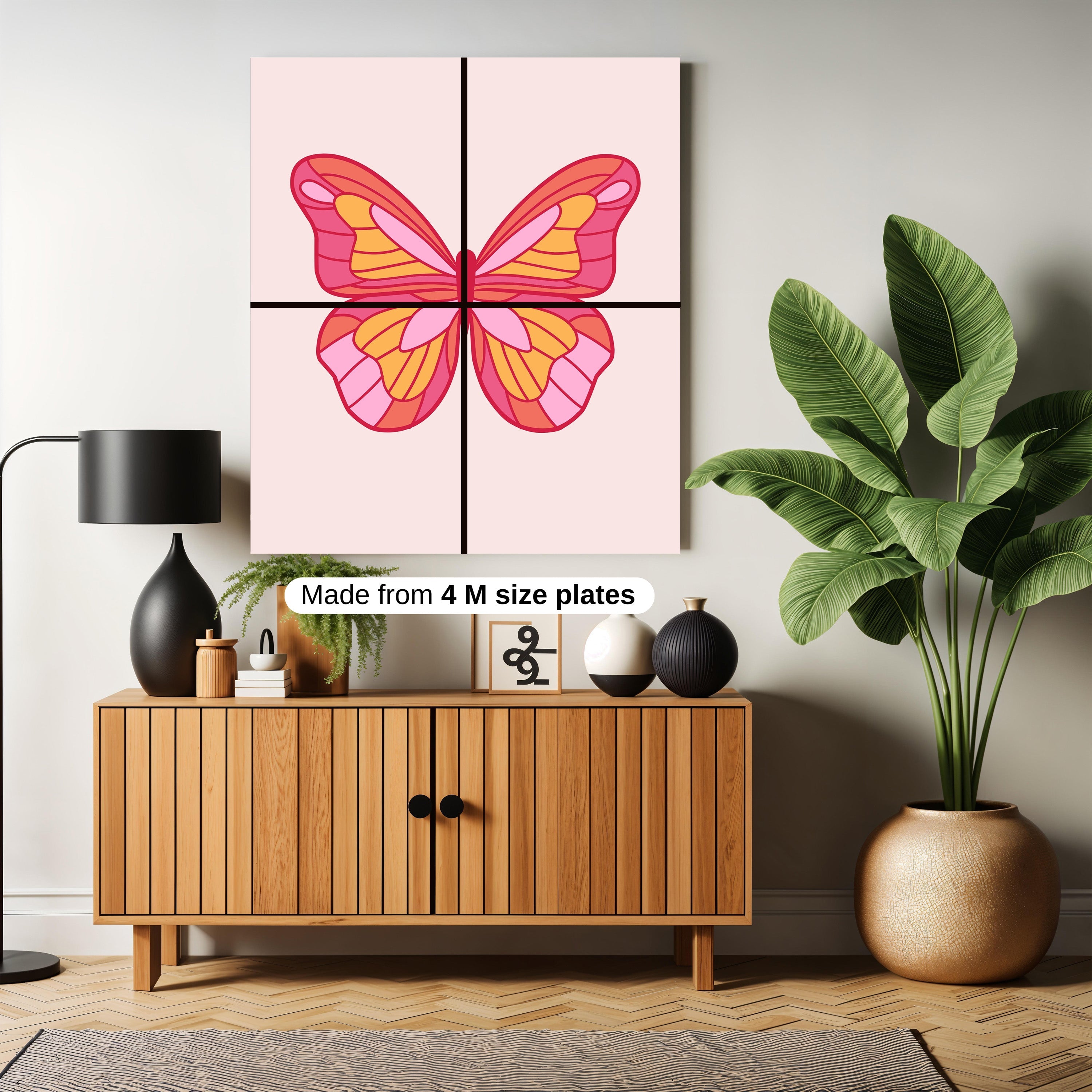 Cute pattern butterfly art