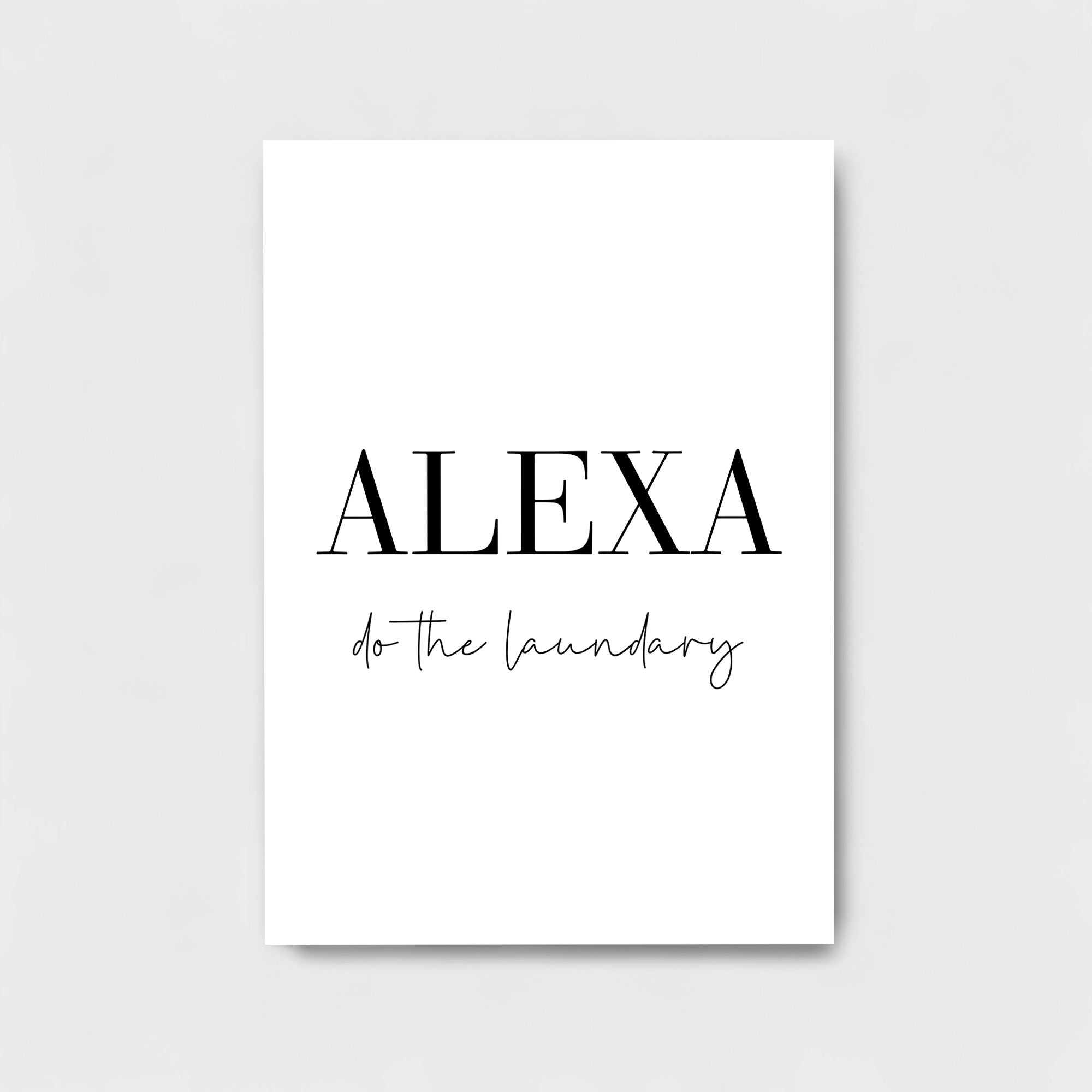 ALEXA DO THE LAUNDARY