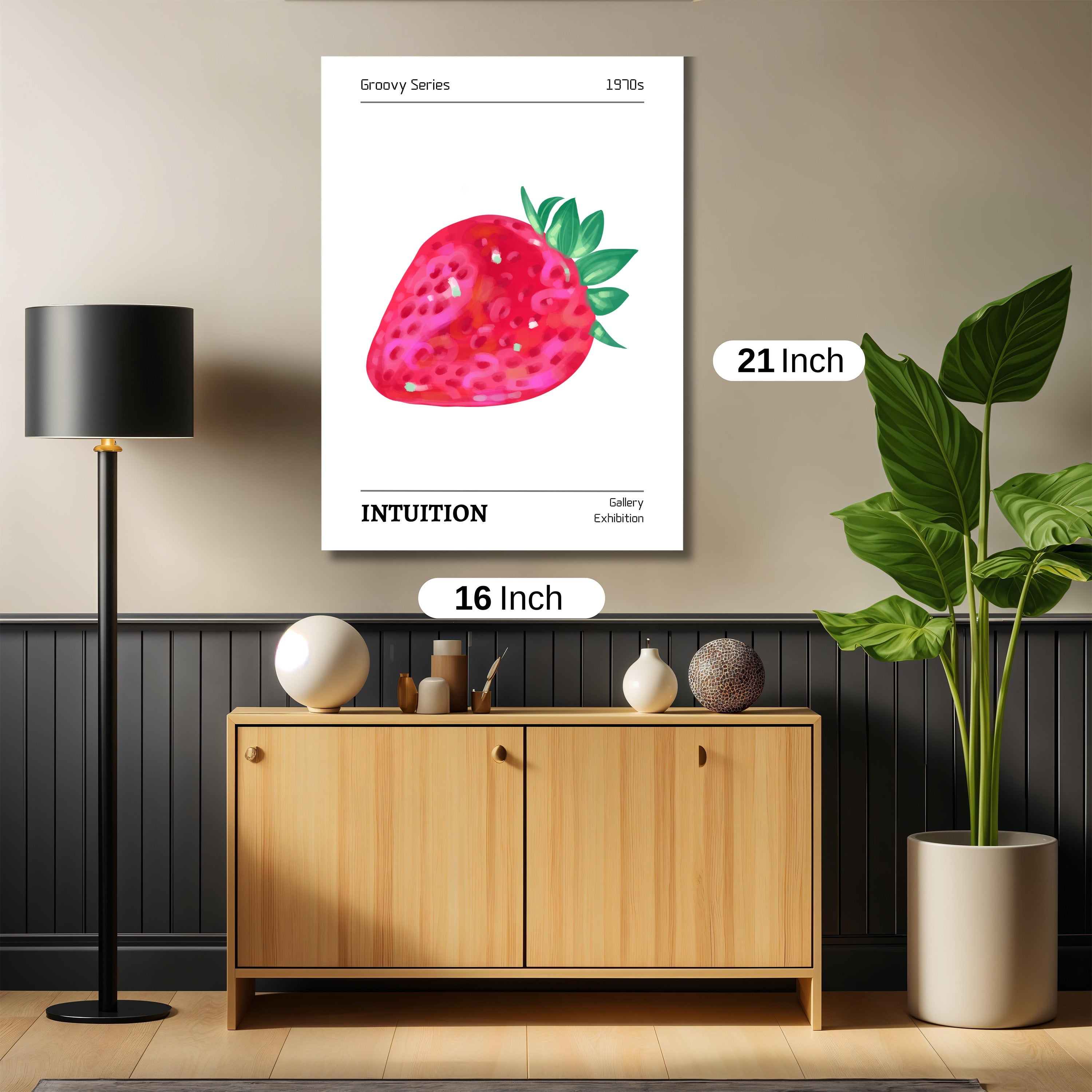 Strawberry print art