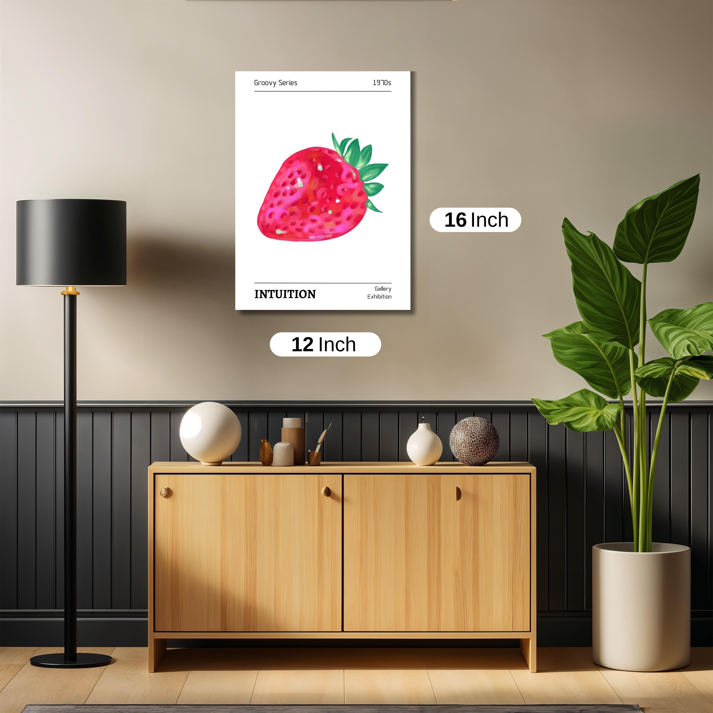 Strawberry print art