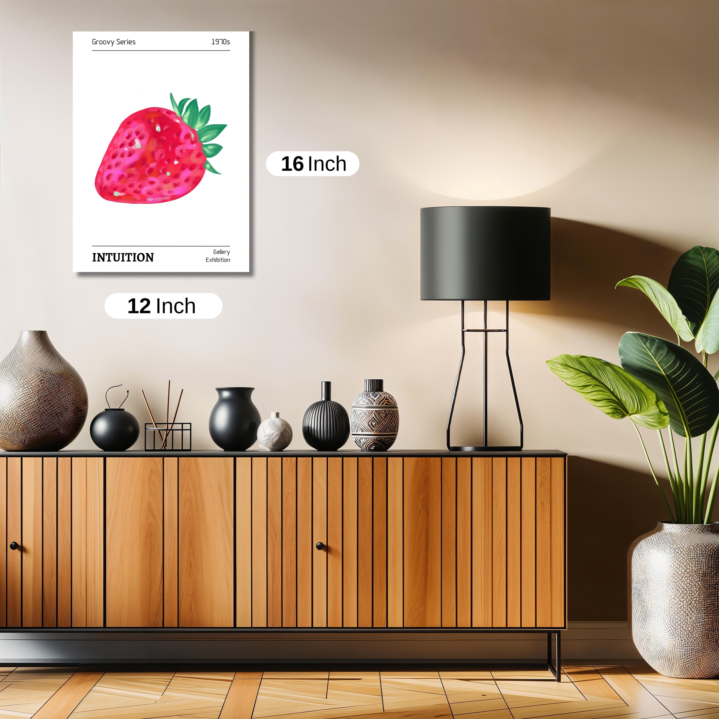 Strawberry print art