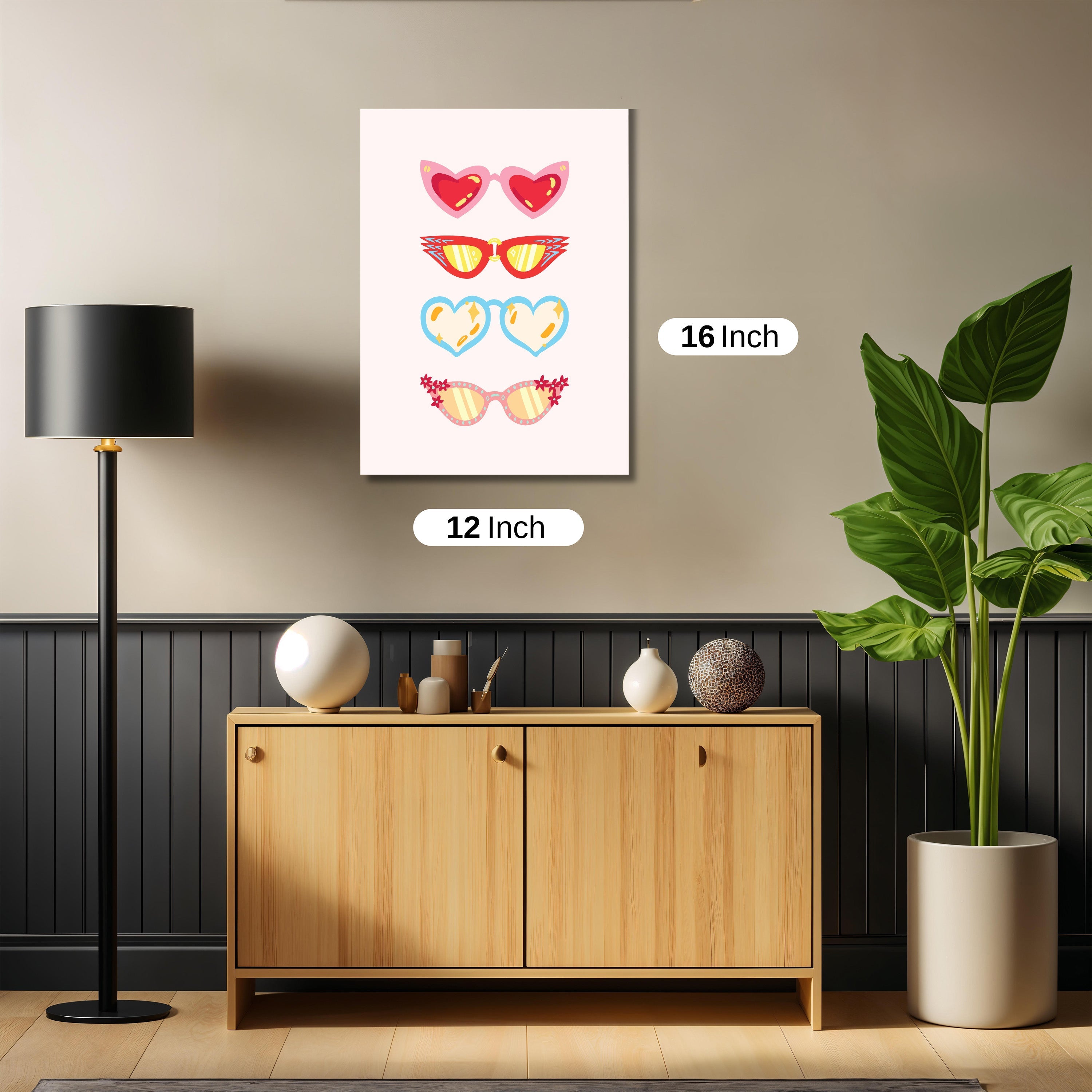 Sunglasses wall print art
