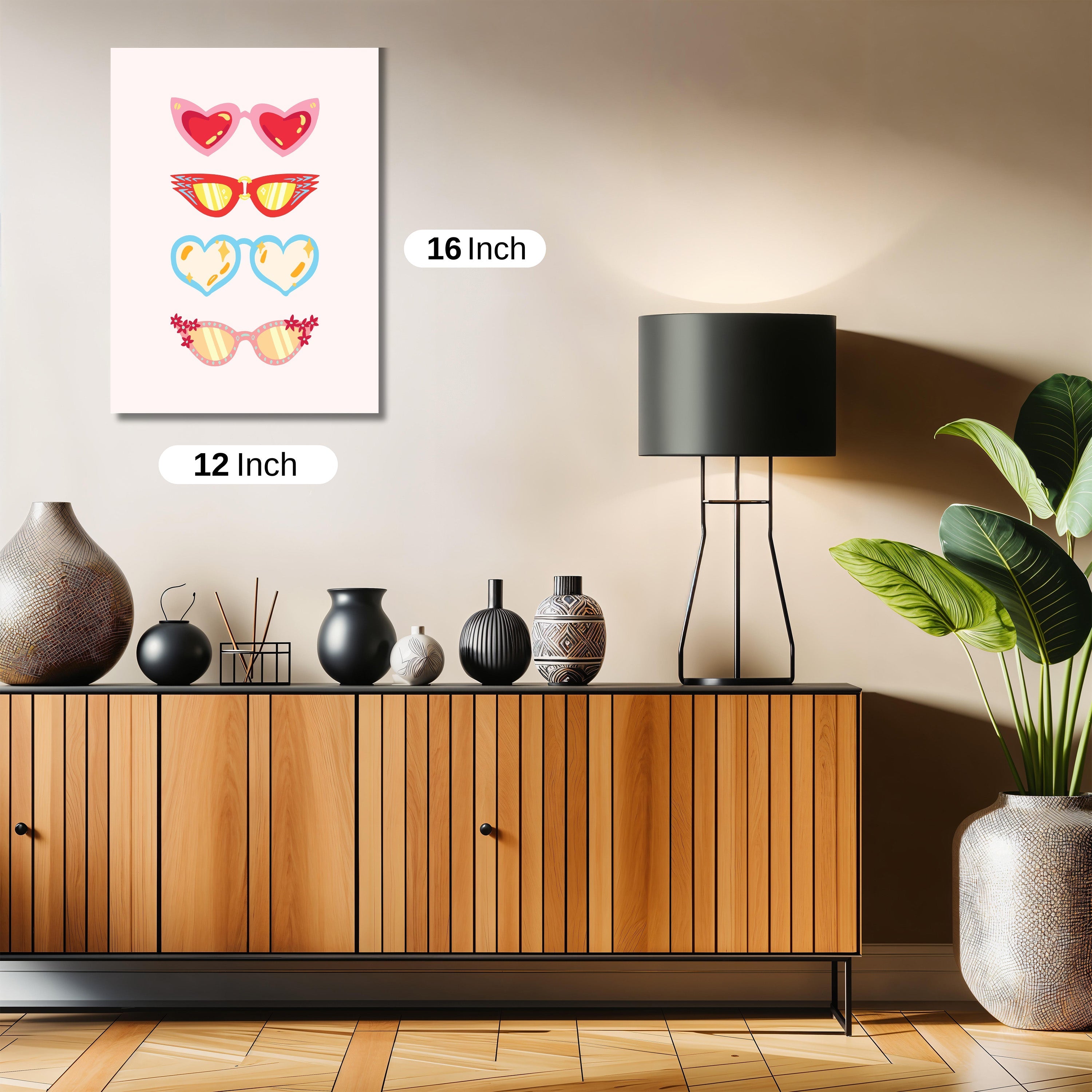 Sunglasses wall print art