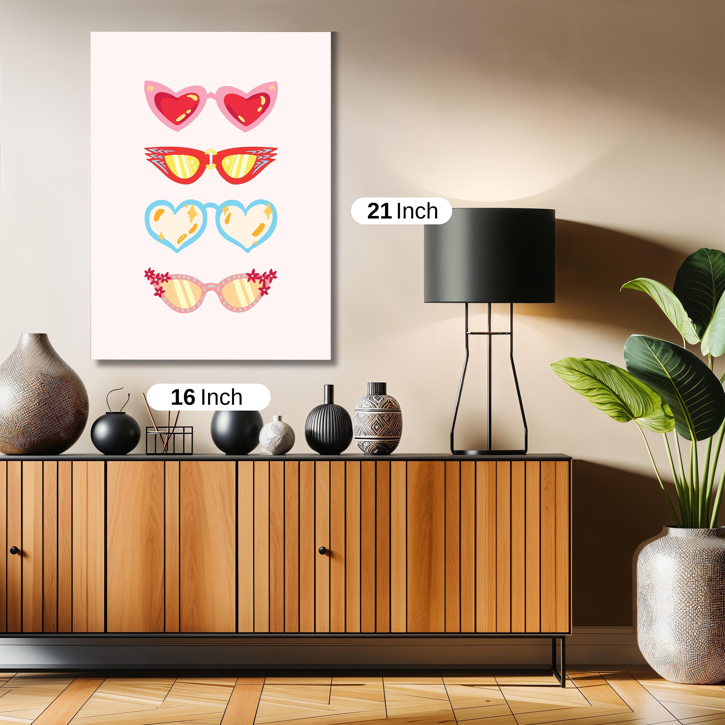 Sunglasses wall print art