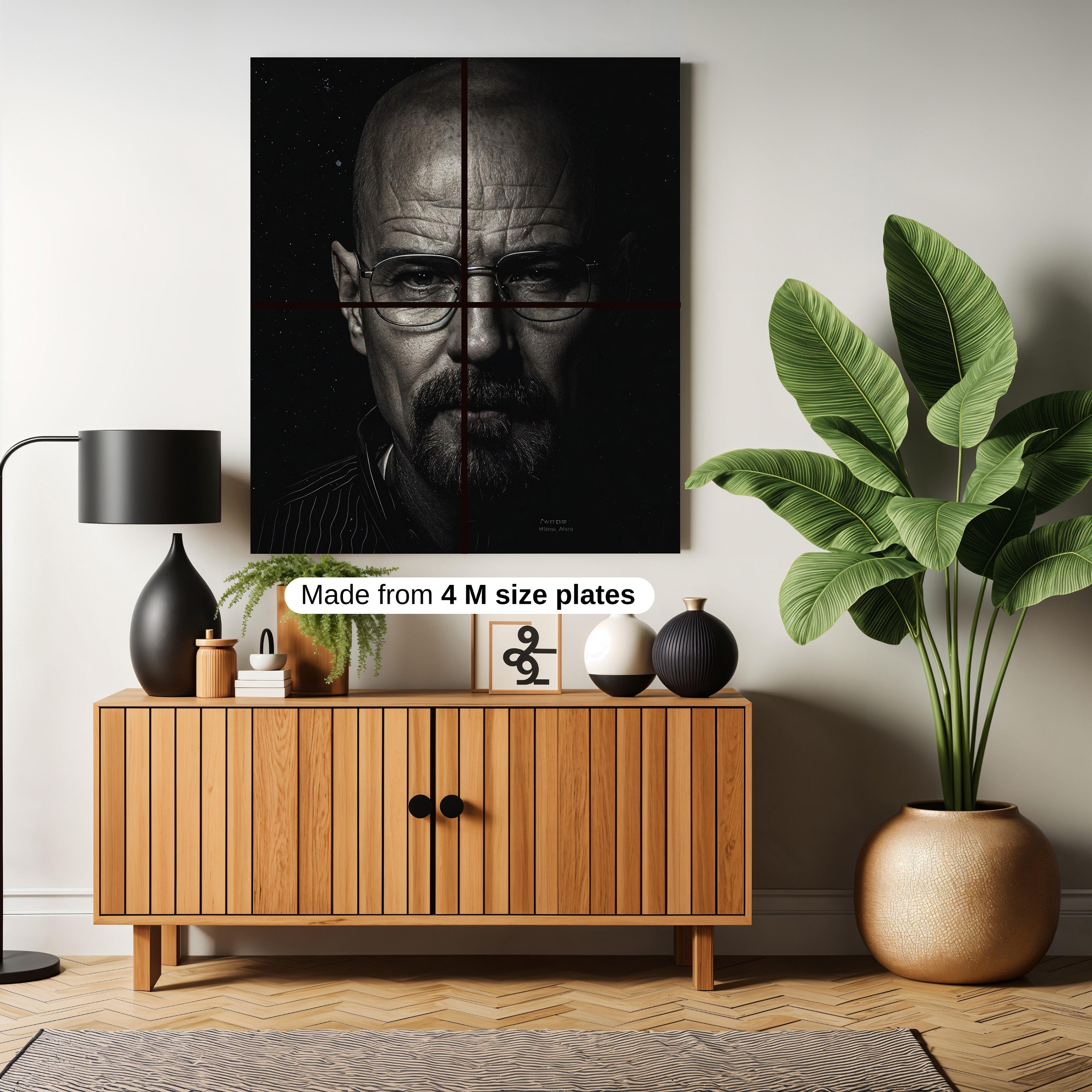 walter white breaking bad poster