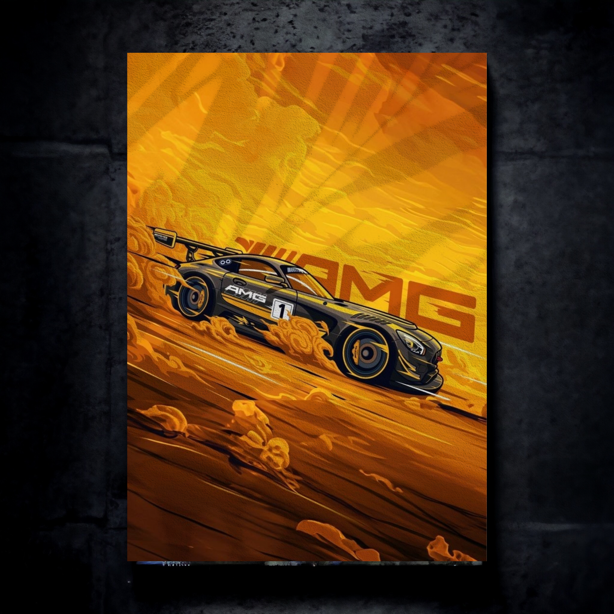 Mercedes AMG GT poster