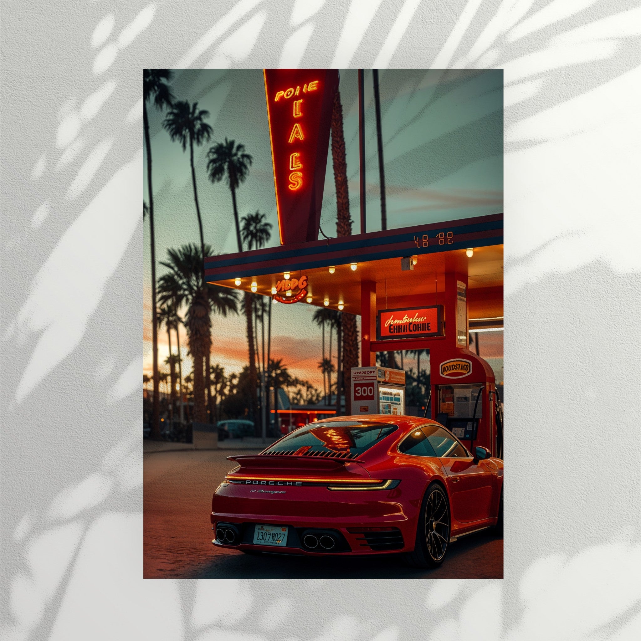 Porsche cyberpunk artwork