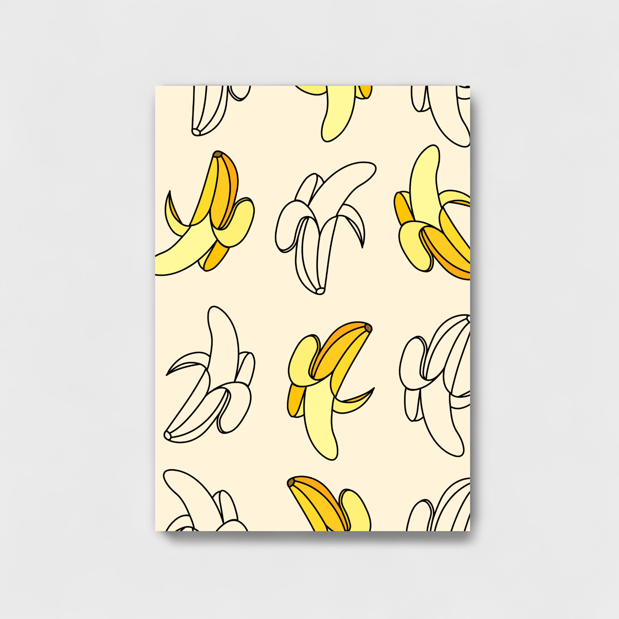 Banana seamless pattern art