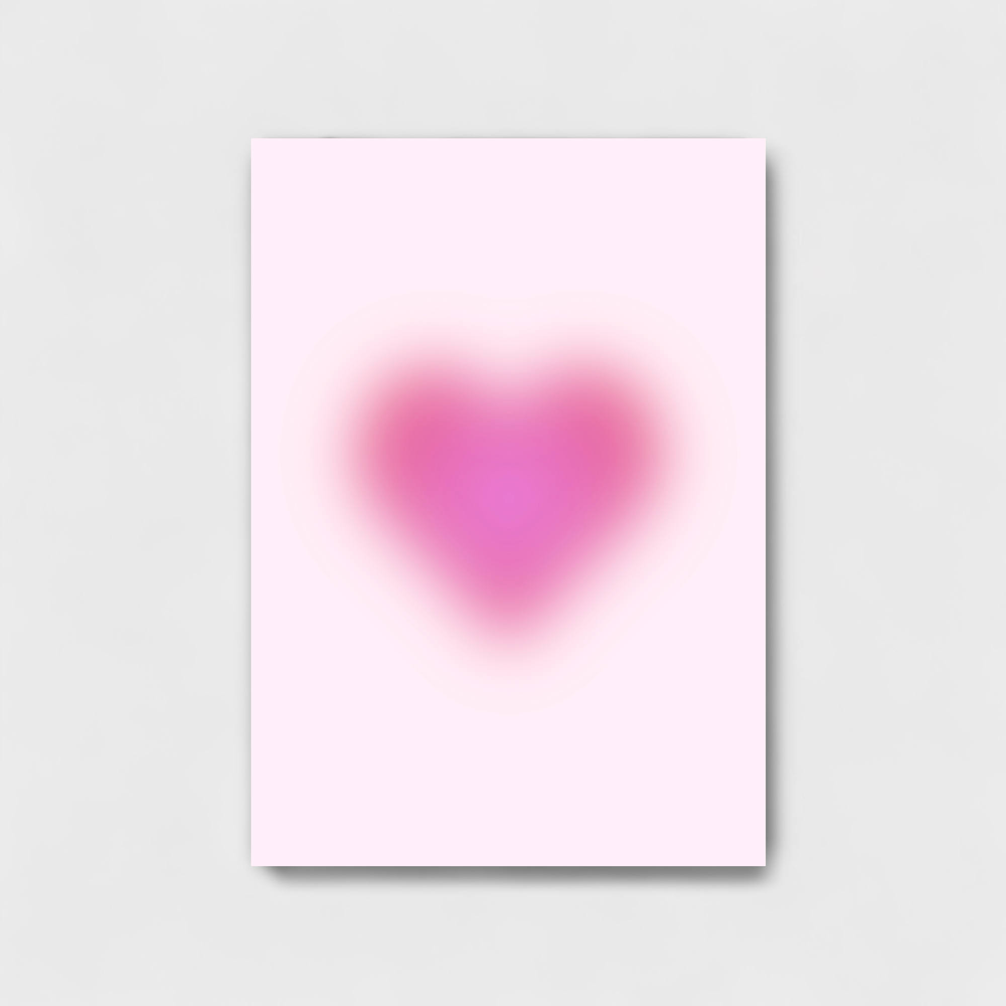 Baby pink heart art