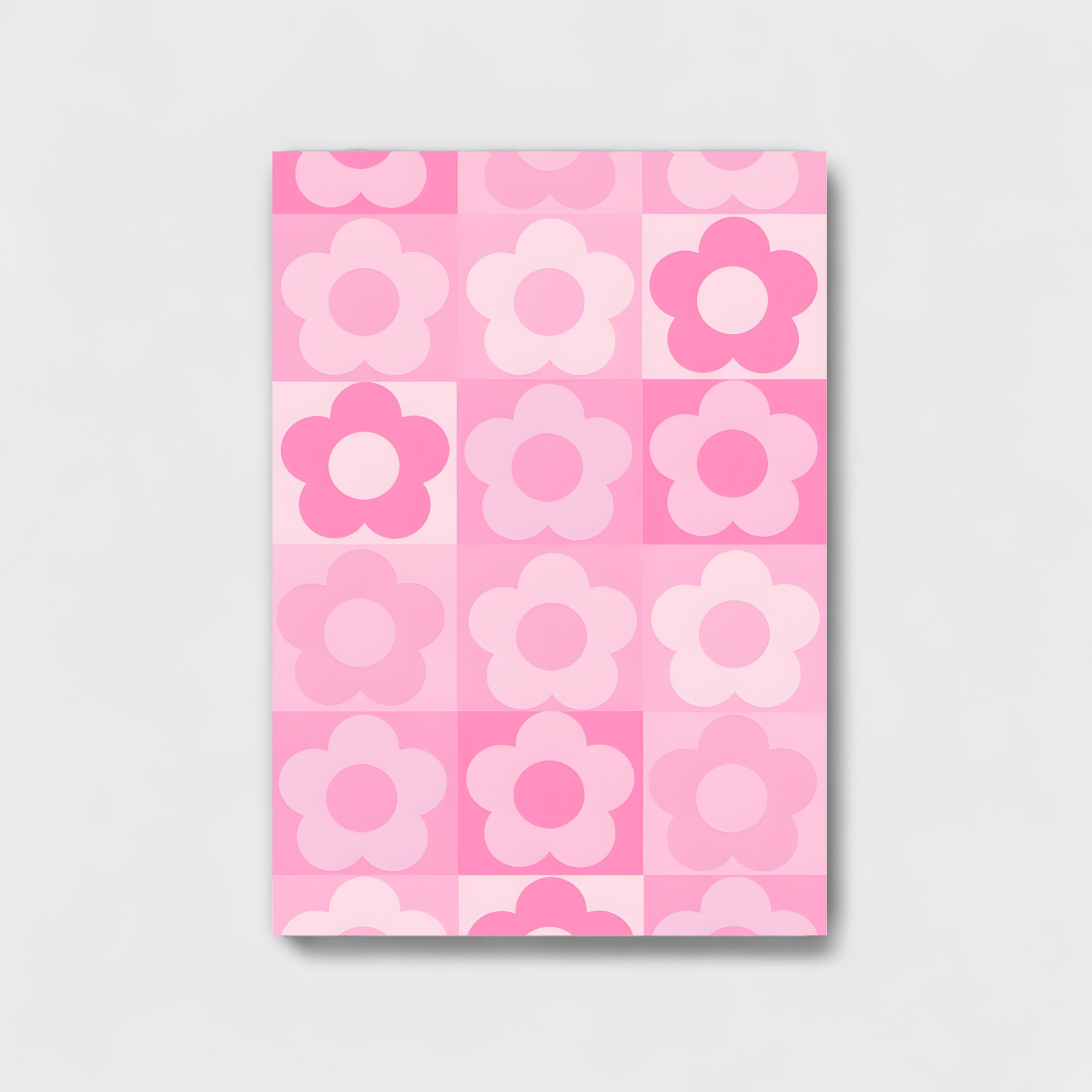 Baby pink flower art work
